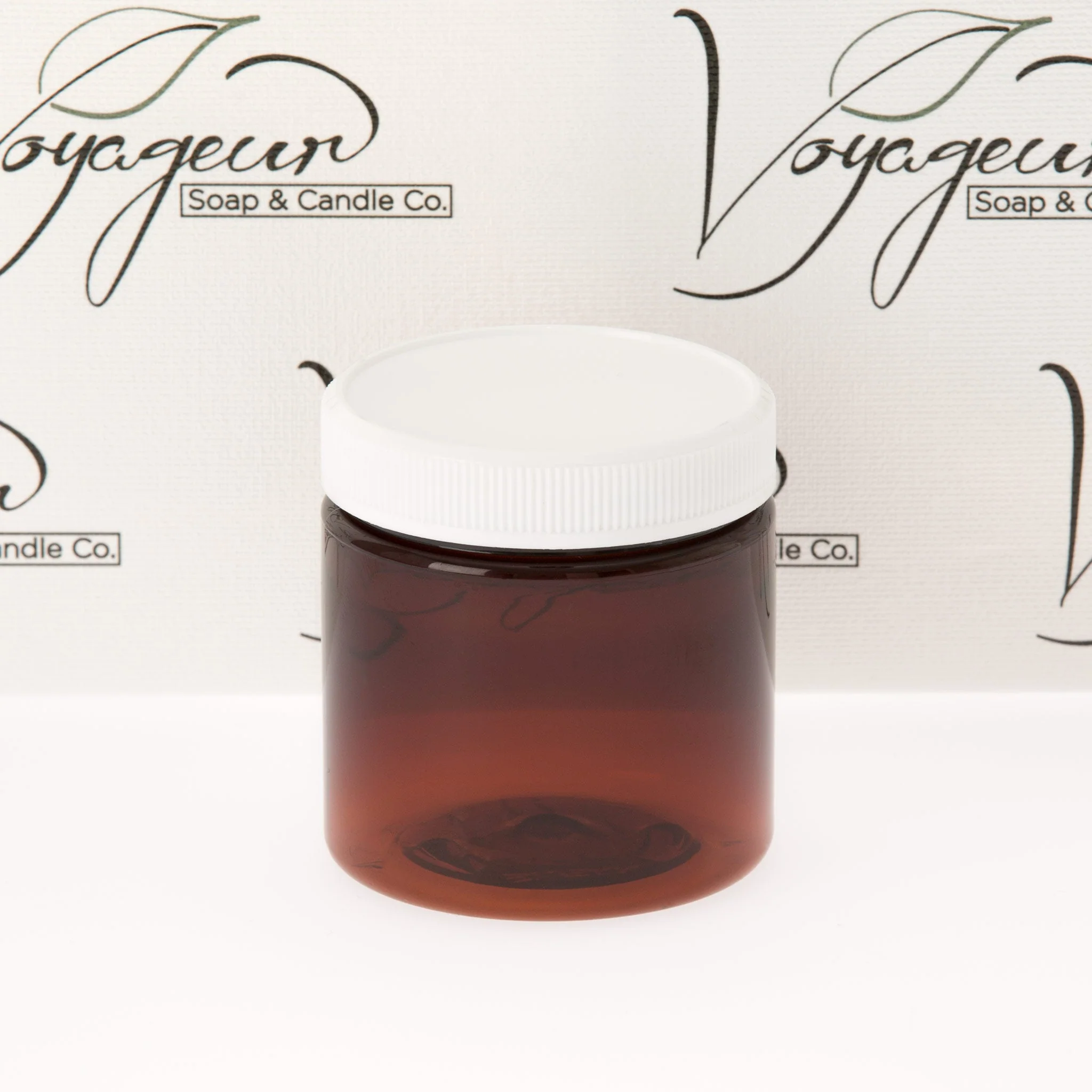 4 oz Amber Straight Sided Jar with 58-400 Neck - Image 5