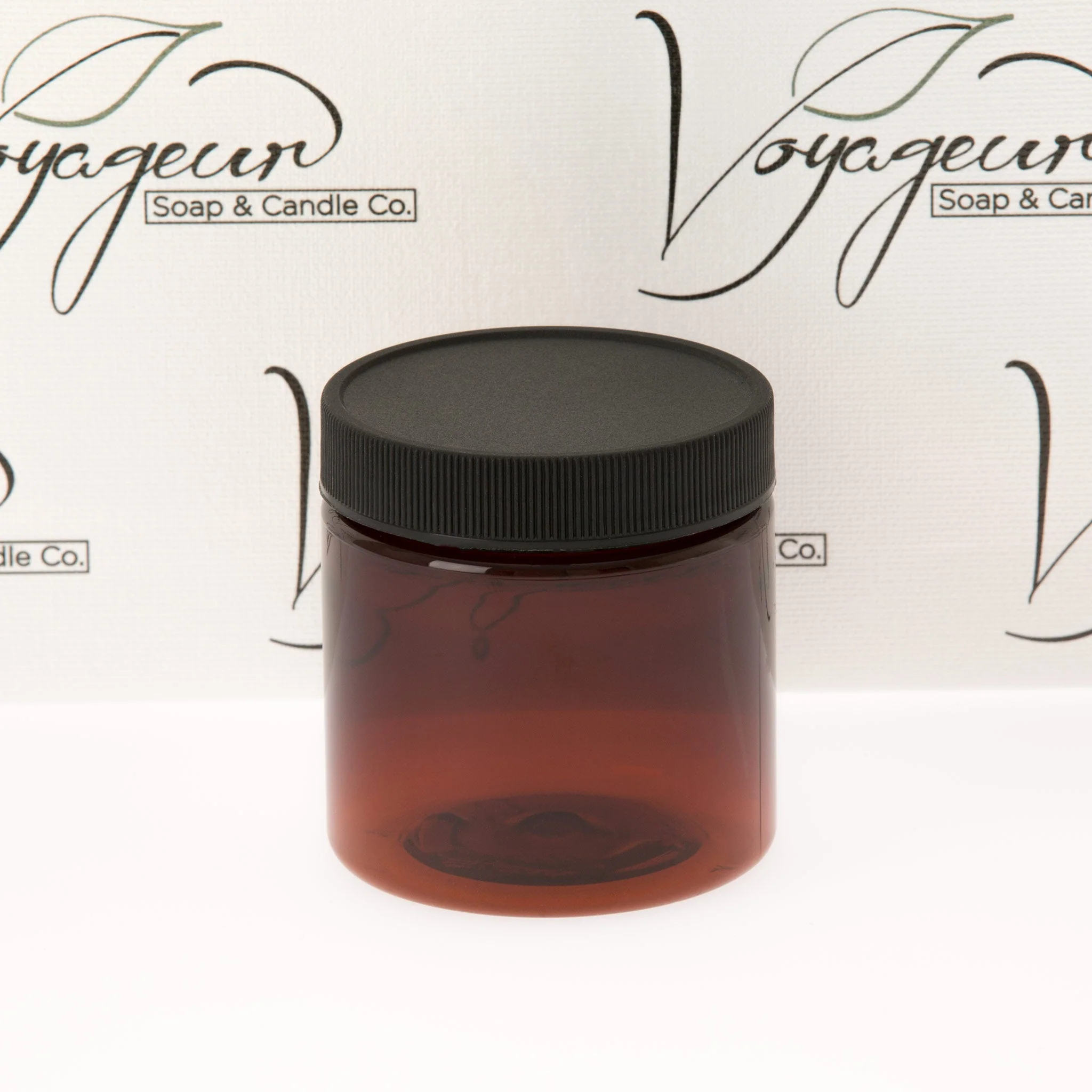 4 oz Amber Straight Sided Jar with 58-400 Neck - Image 7