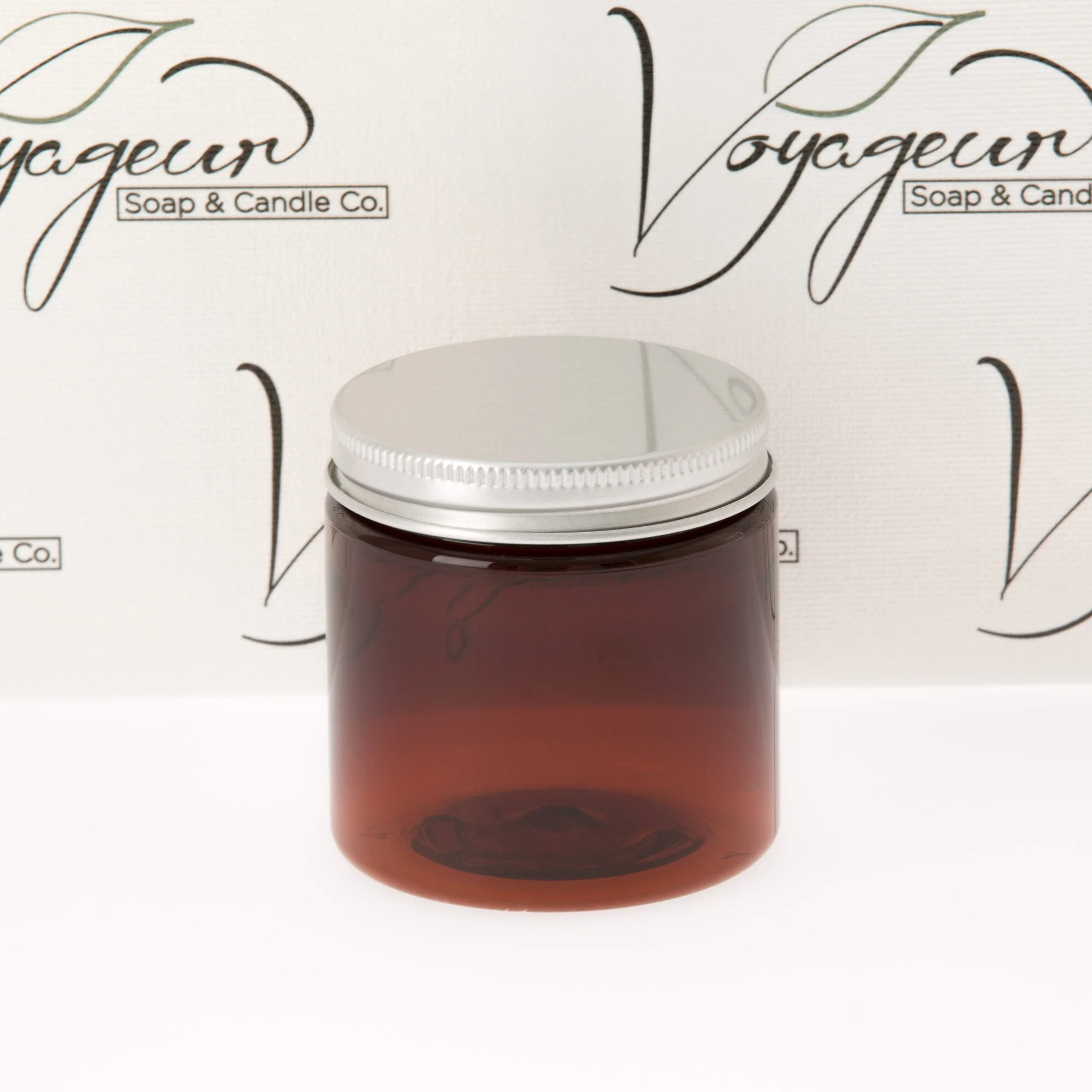 4 oz Amber Straight Sided Jar with 58-400 Neck - Image 9