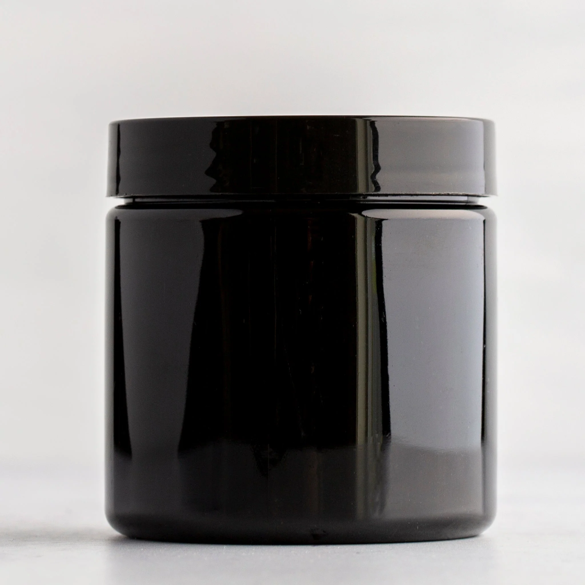 4 oz Black Straight Sided Jar with 58-400 Neck - Image 3