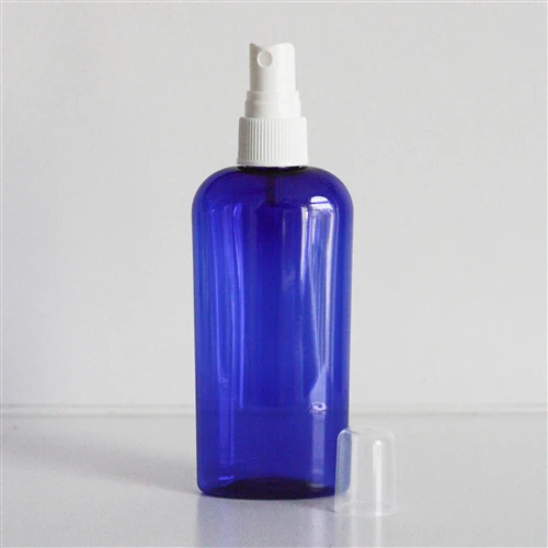 4 oz Blue PET Cosmo Oval with 20-410 Neck - Image 6
