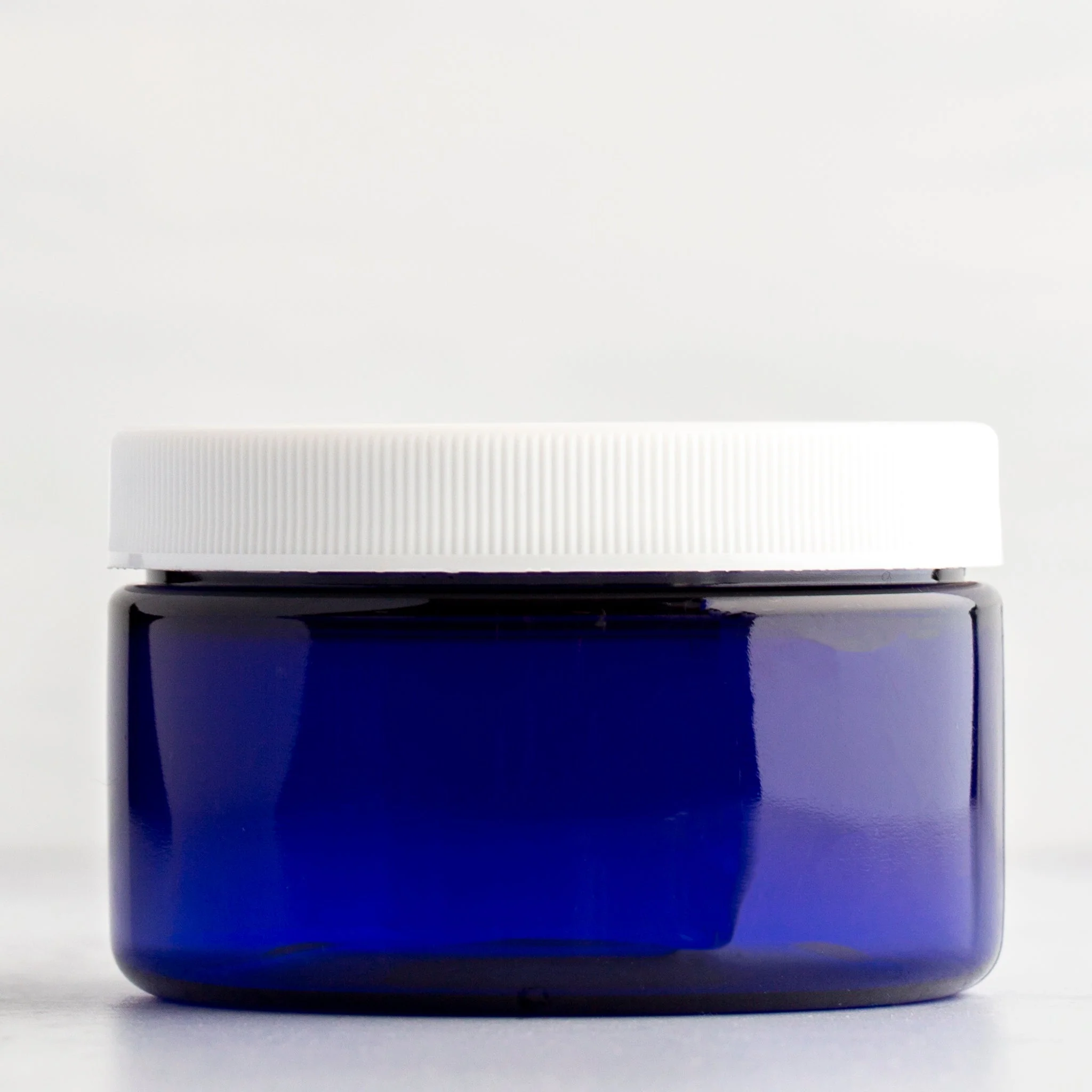 4 oz Blue Shallow Jar with 70-400 Neck - Image 2