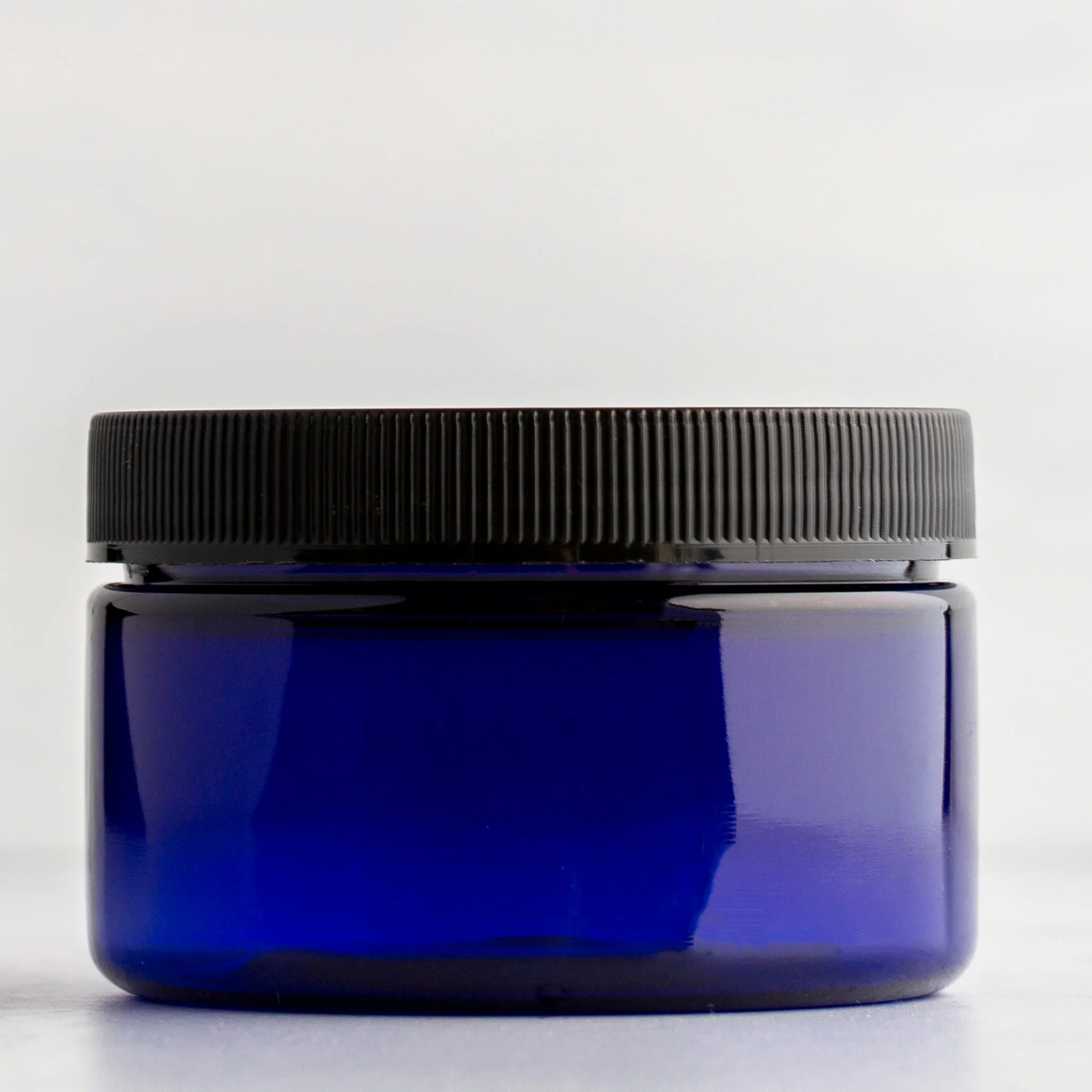 4 oz Blue Shallow Jar with 70-400 Neck - Image 6