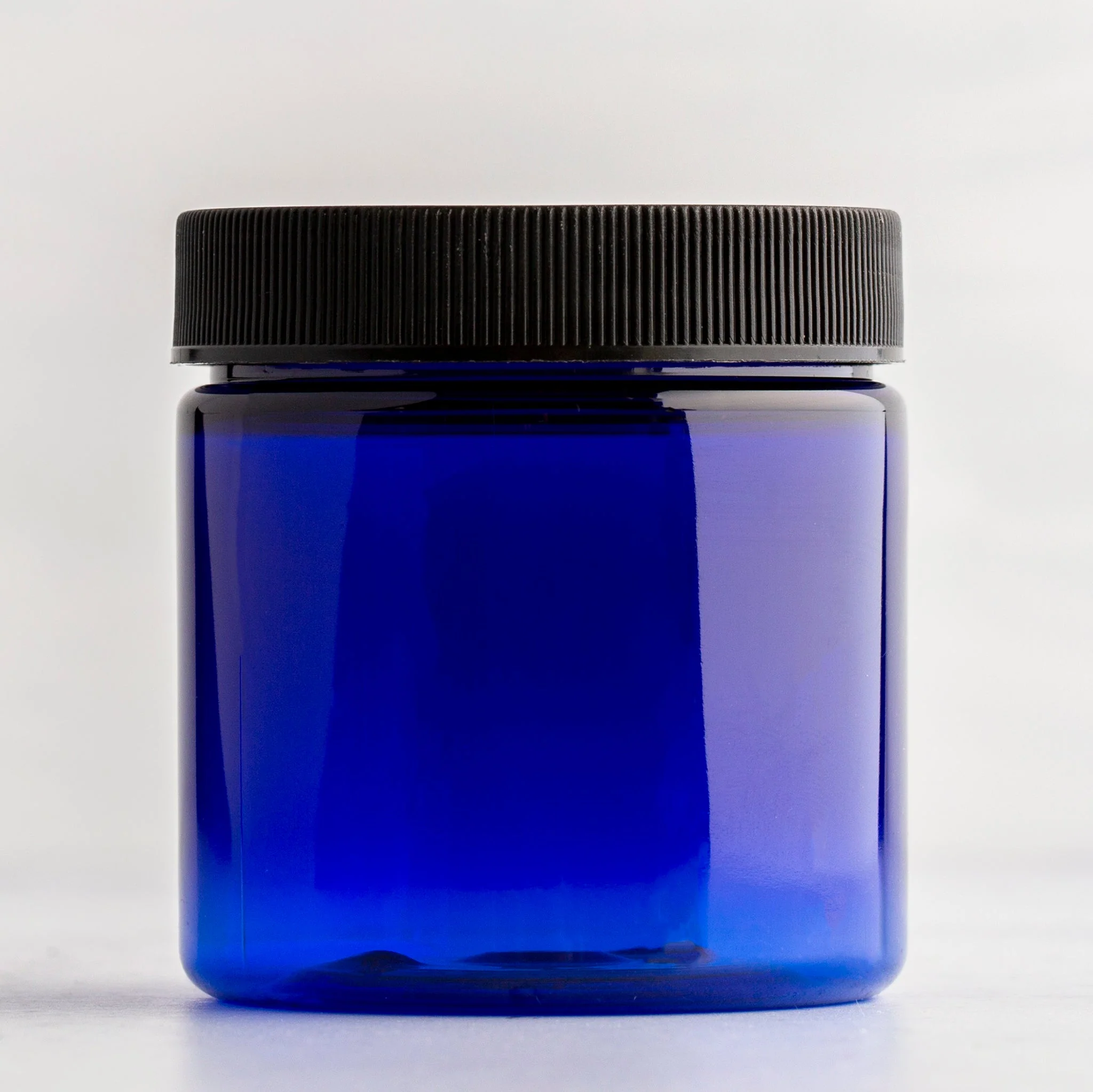 4 oz Blue Straight Sided Jar with 58-400 Neck - Image 6