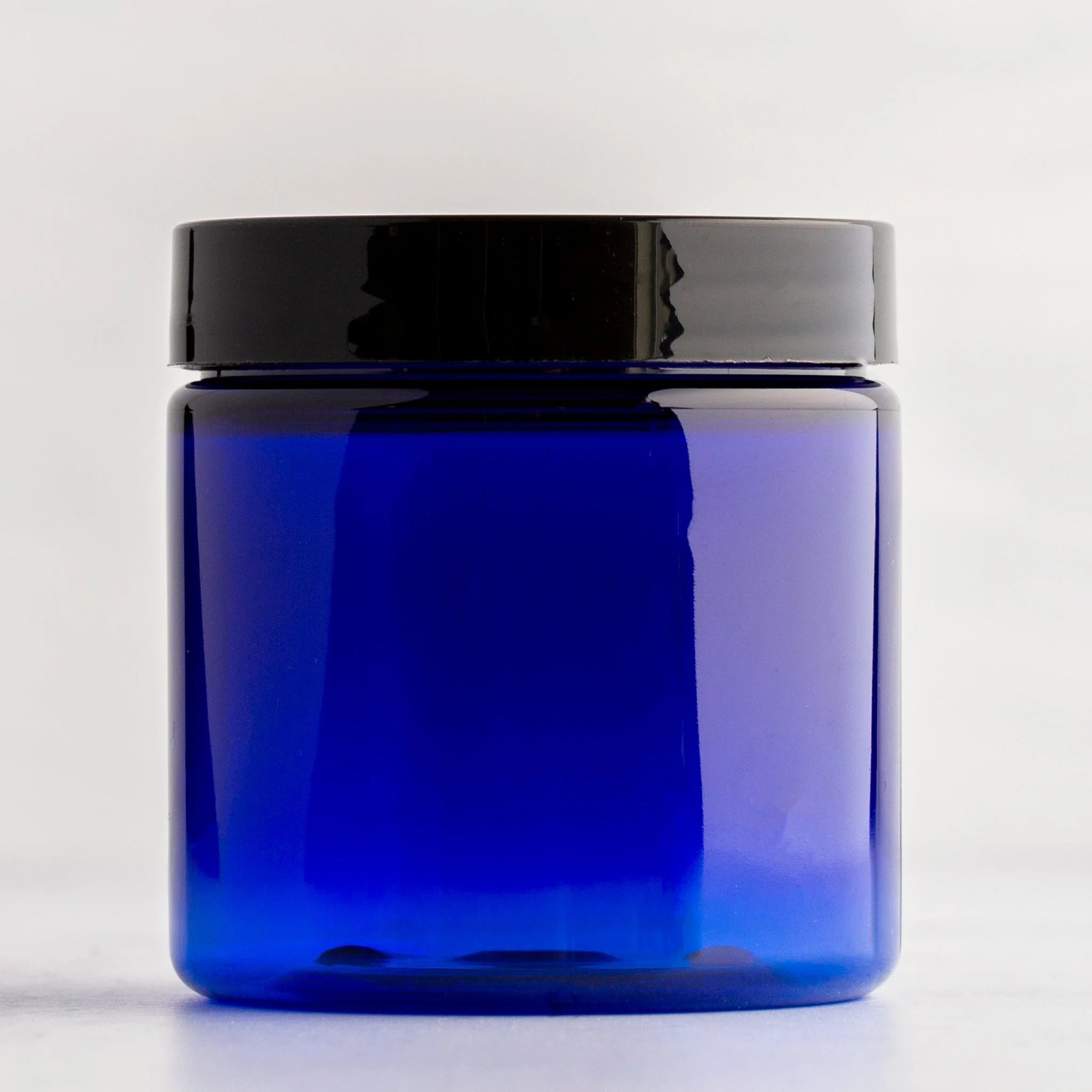 4 oz Blue Straight Sided Jar with 58-400 Neck - Image 7