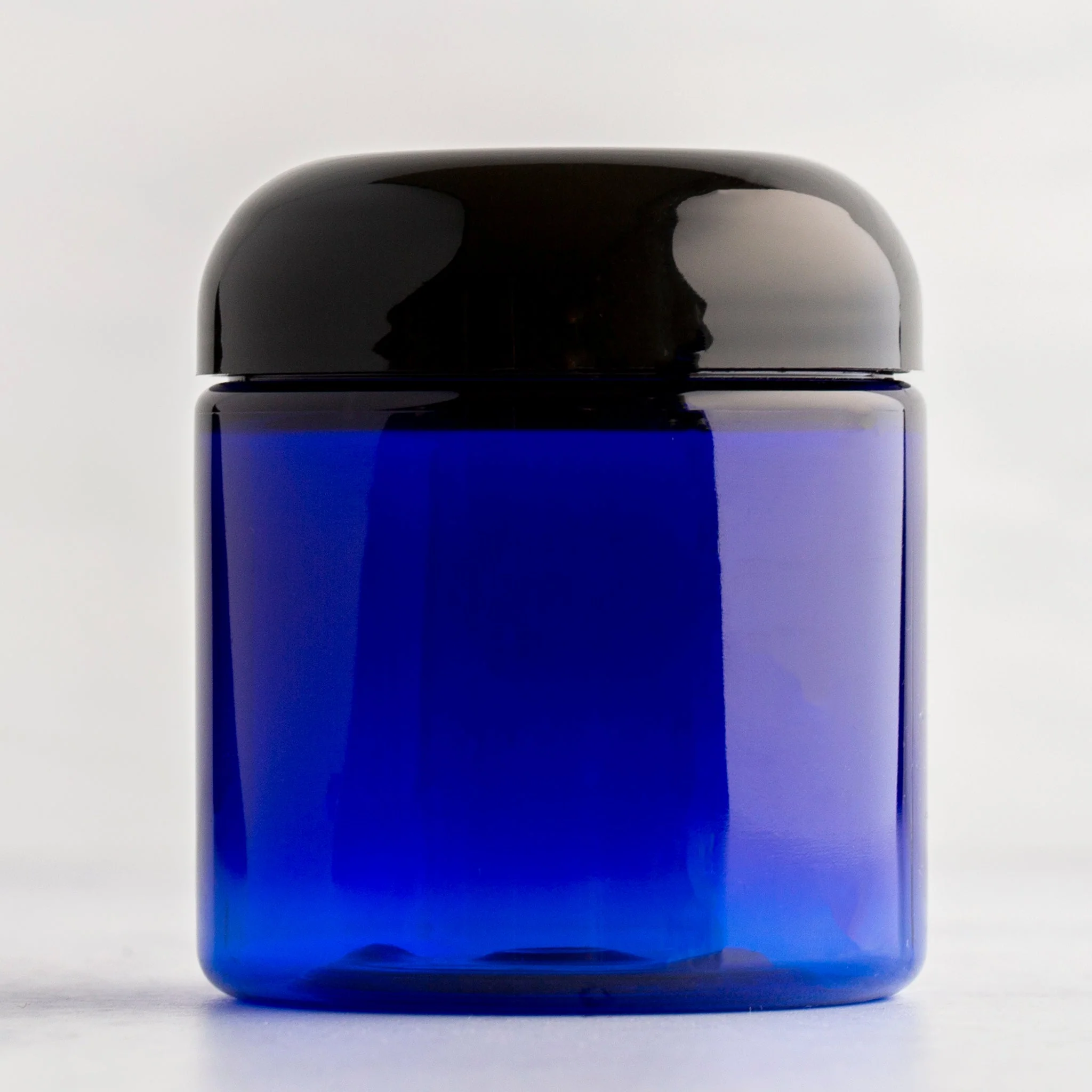 4 oz Blue Straight Sided Jar with 58-400 Neck - Image 8