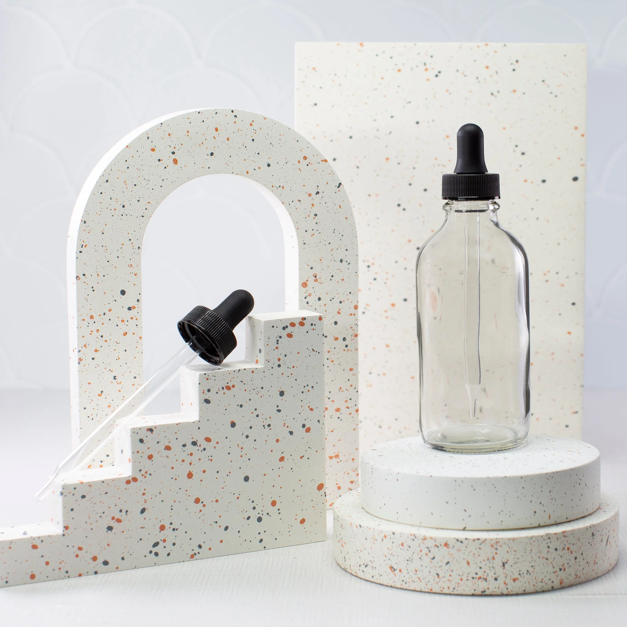4 oz Clear Glass Bottle with 22-400 Neck - Image 2