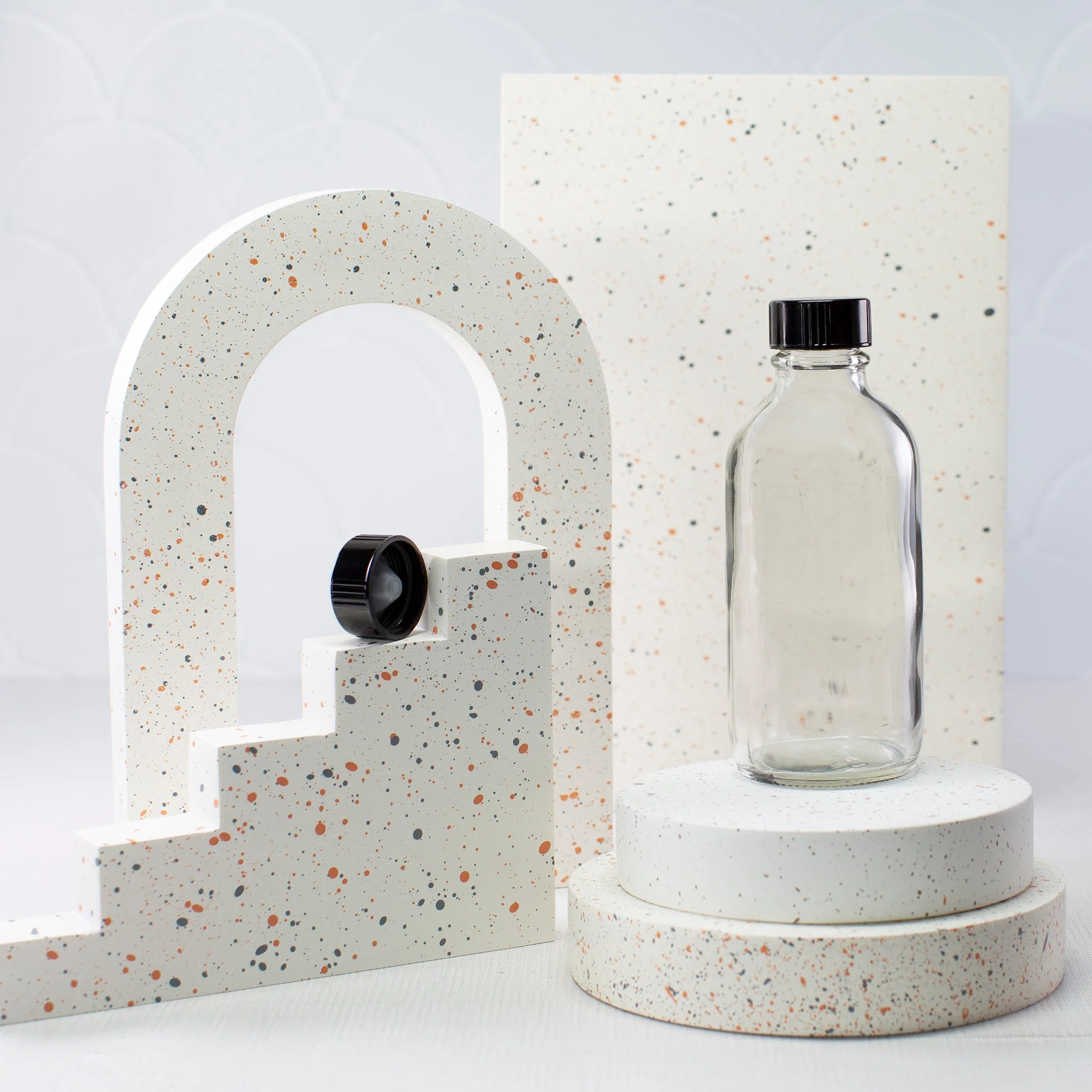 4 oz Clear Glass Bottle with 22-400 Neck - Image 4