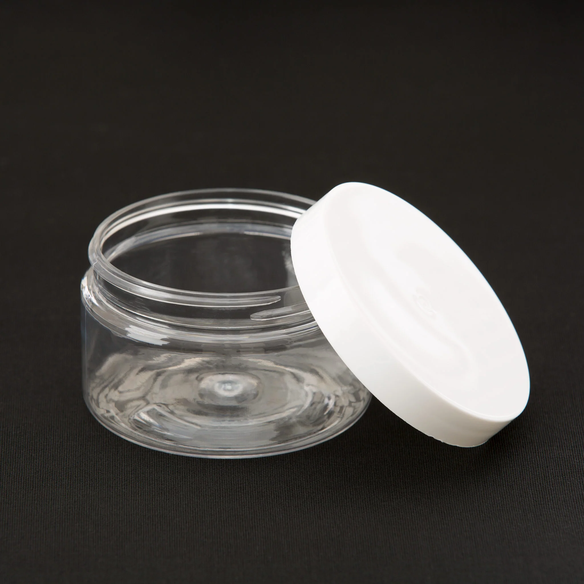 4 oz Clear Shallow Jar with 70-400 Neck - Image 2
