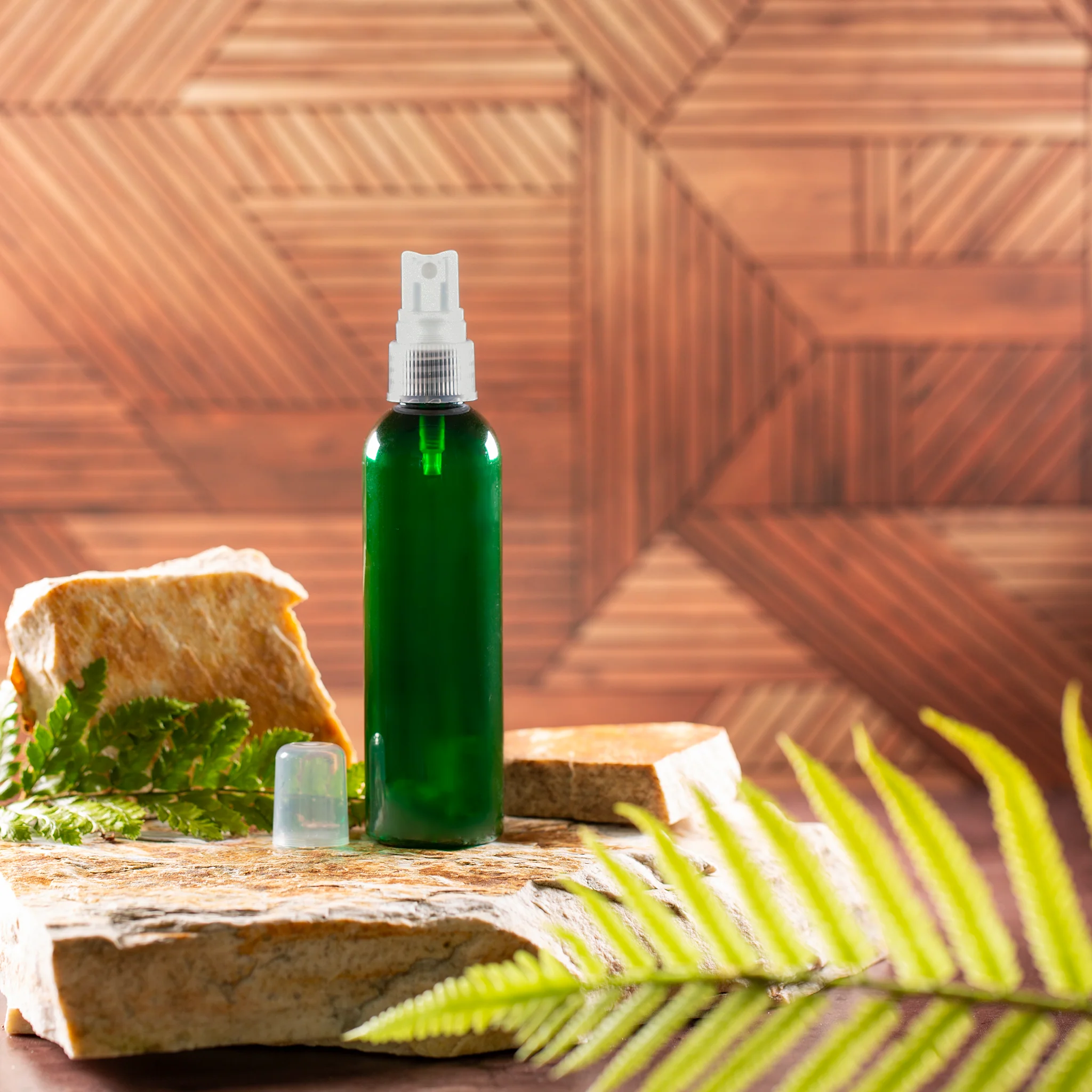 4 oz Green PET Bullet Bottle with 20-410 Neck - Image 8