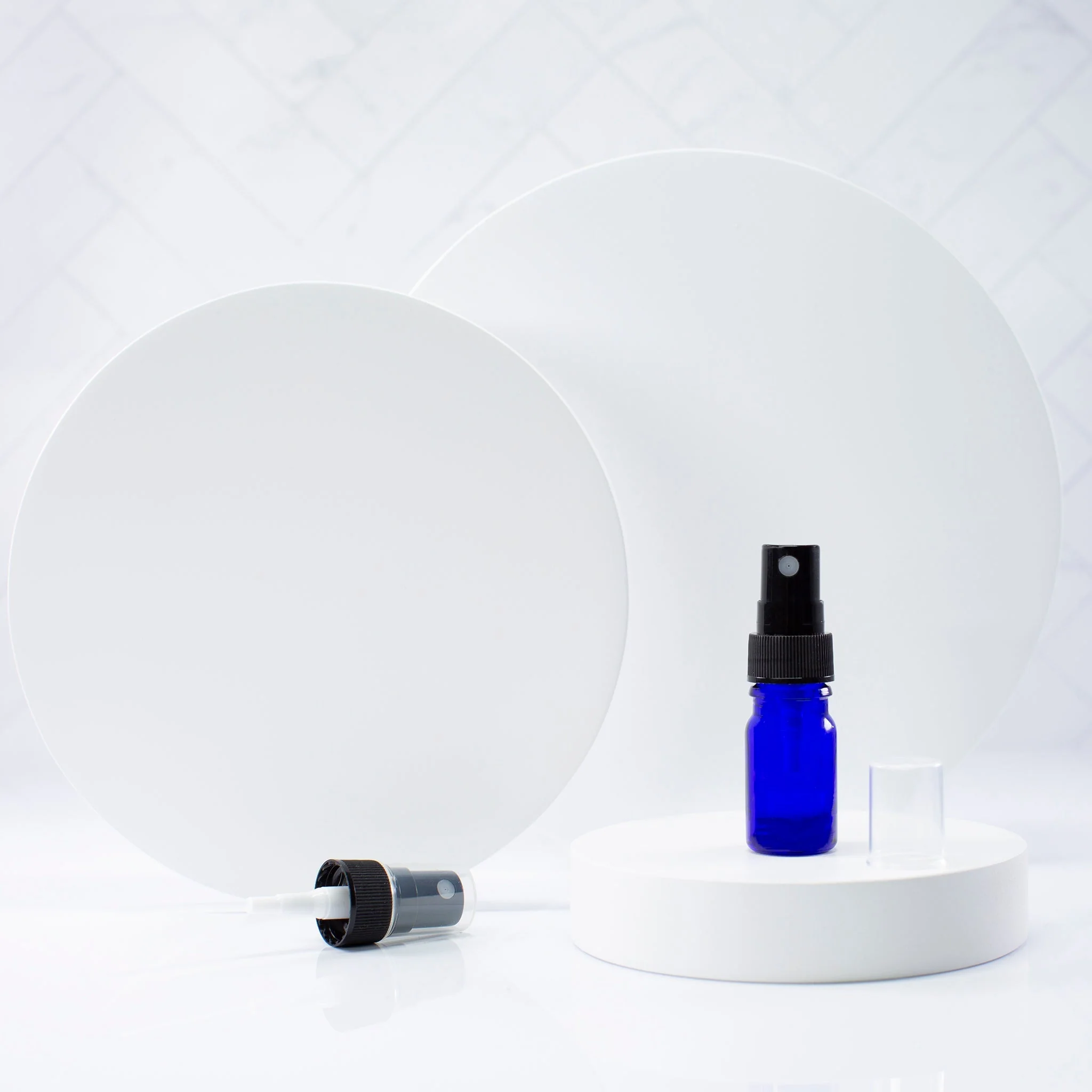 5 ml Blue Glass Essential Oil Bottle with 18-400 Neck - Image 8