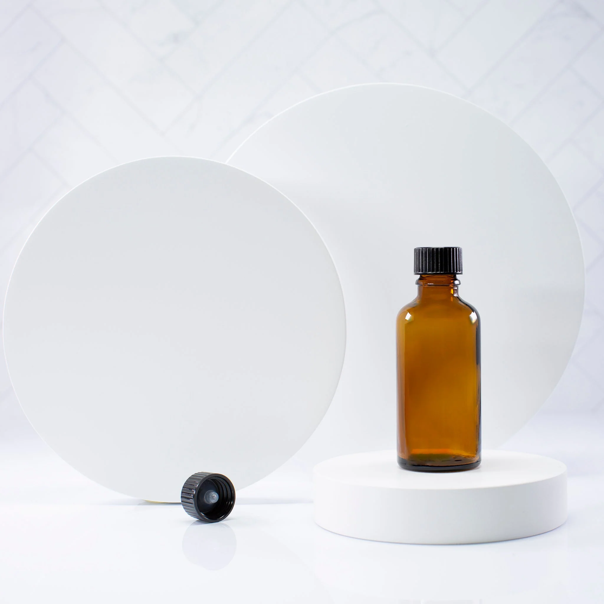 50 ml Amber Glass Essential Oil Bottle with 18-400 Neck - Image 8