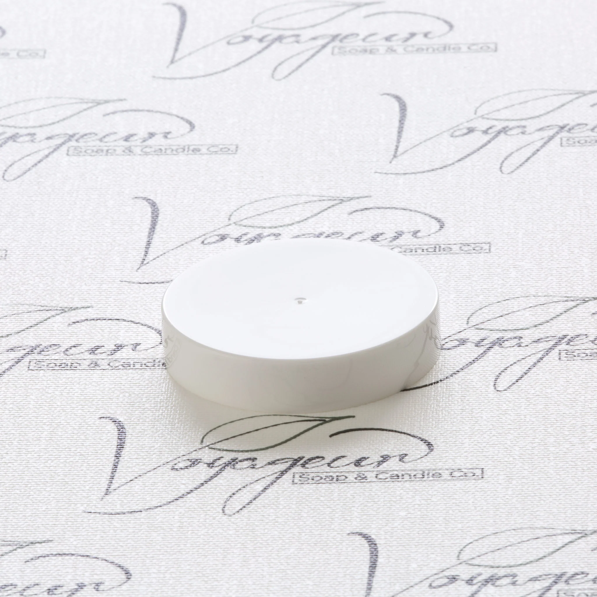 53-400 White Flat Gloss Smooth Cap with PS-22 Liner - Image 2