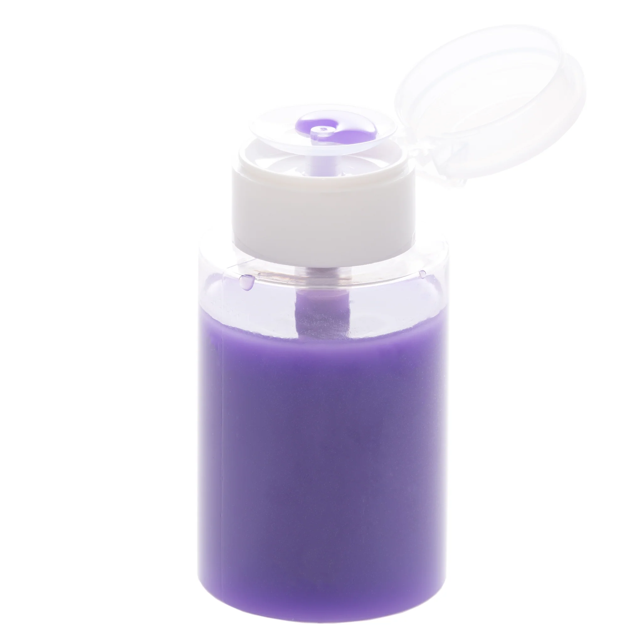 6 oz Clear One Touch Dispensing Pump Bottle - Image 2