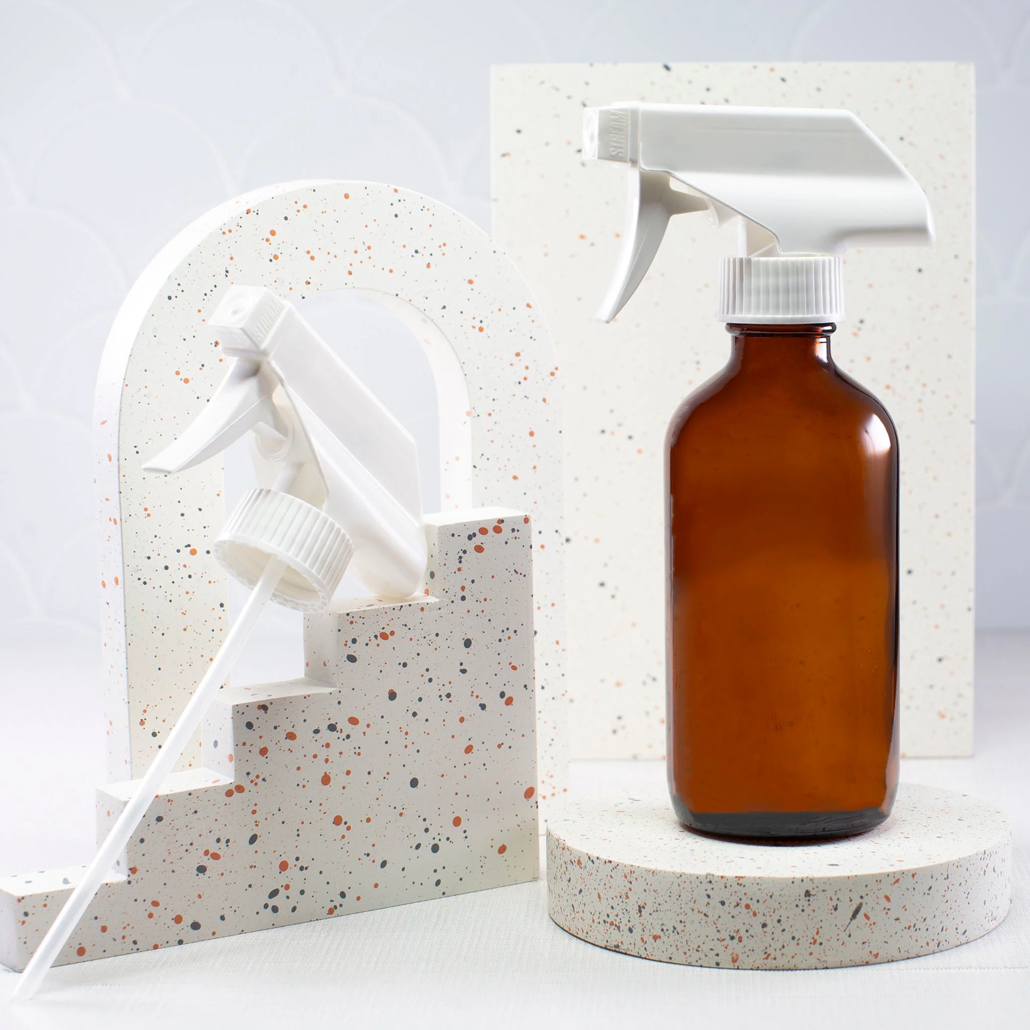 8 oz Amber Glass Bottle with 28-400 Neck - Image 4