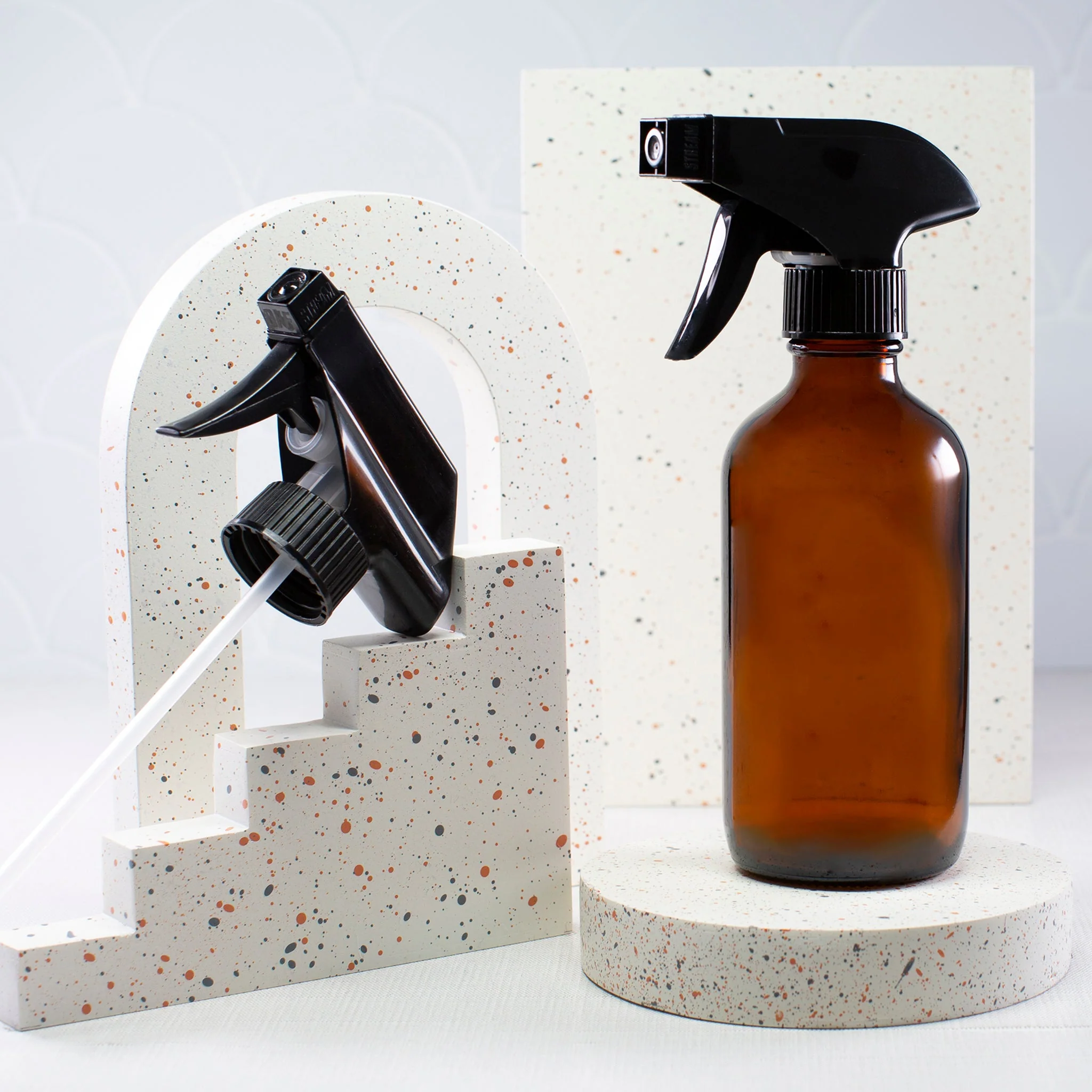 8 oz Amber Glass Bottle with 28-400 Neck - Image 5