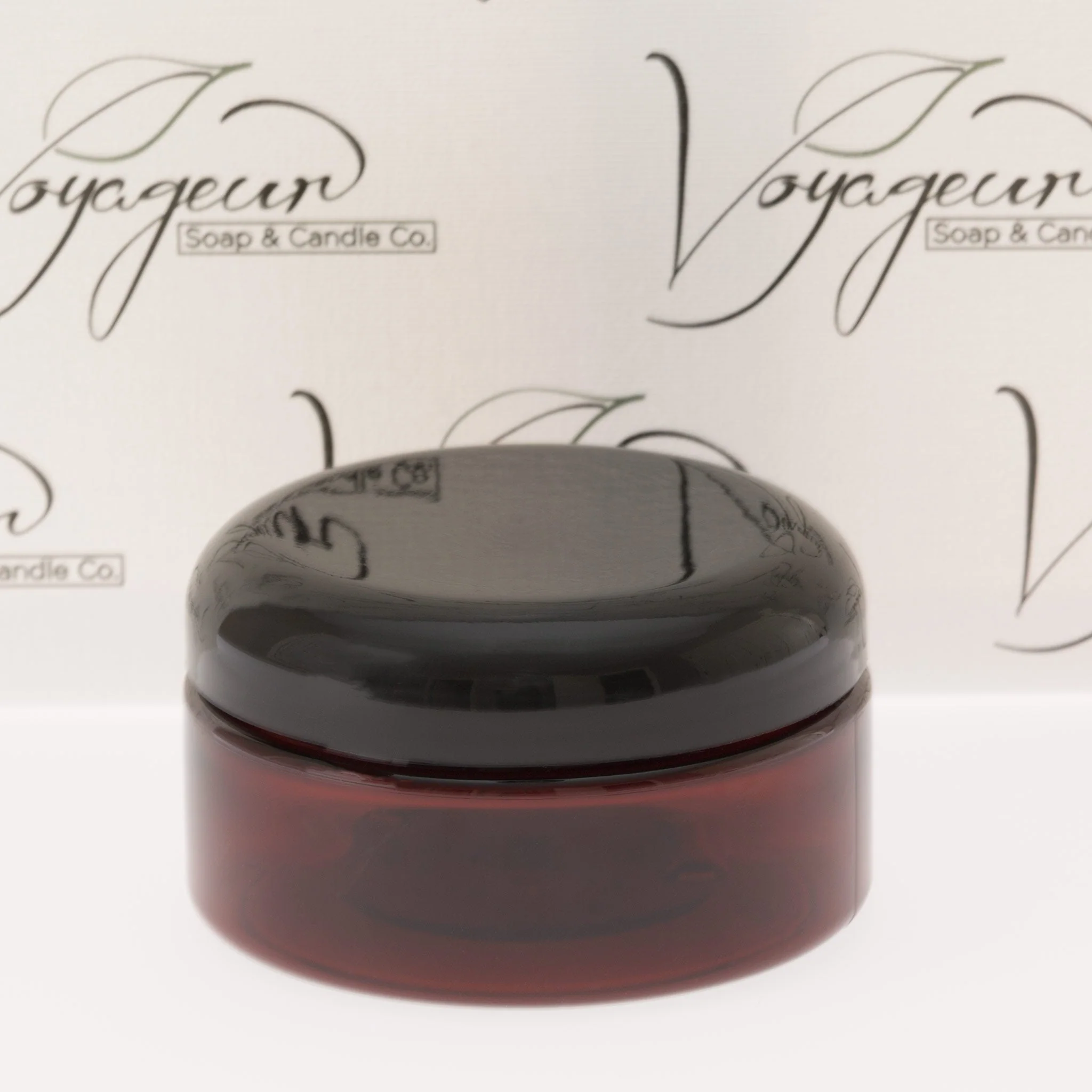 8 oz Amber Shallow Jar with 89-400 Neck - Image 8