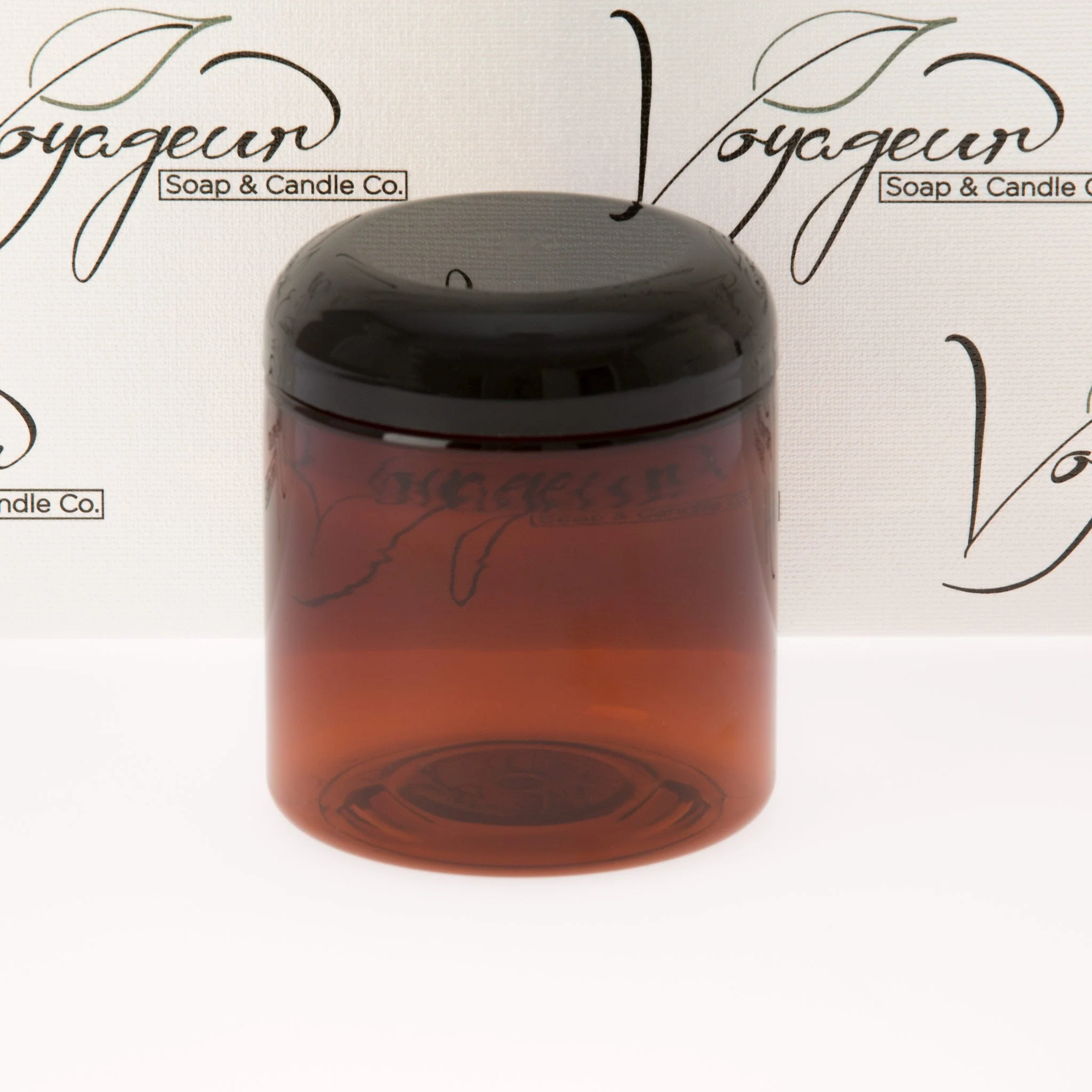 8 oz Amber Straight Sided Jar with 70-400 Neck - Image 7