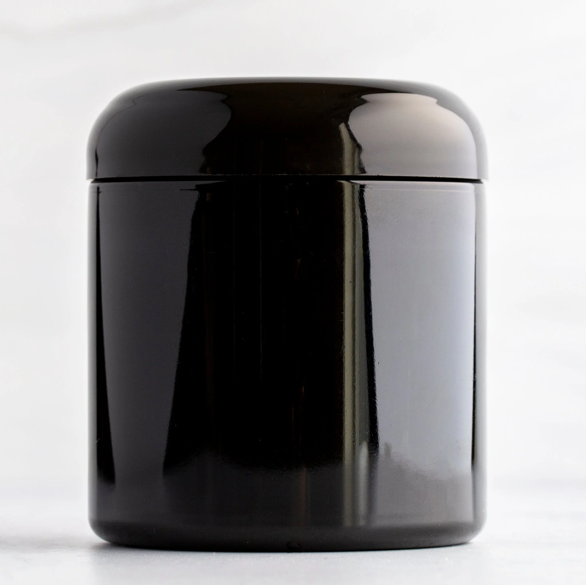 8 oz Black Straight Sided Jar with 70-400 Neck - Image 4