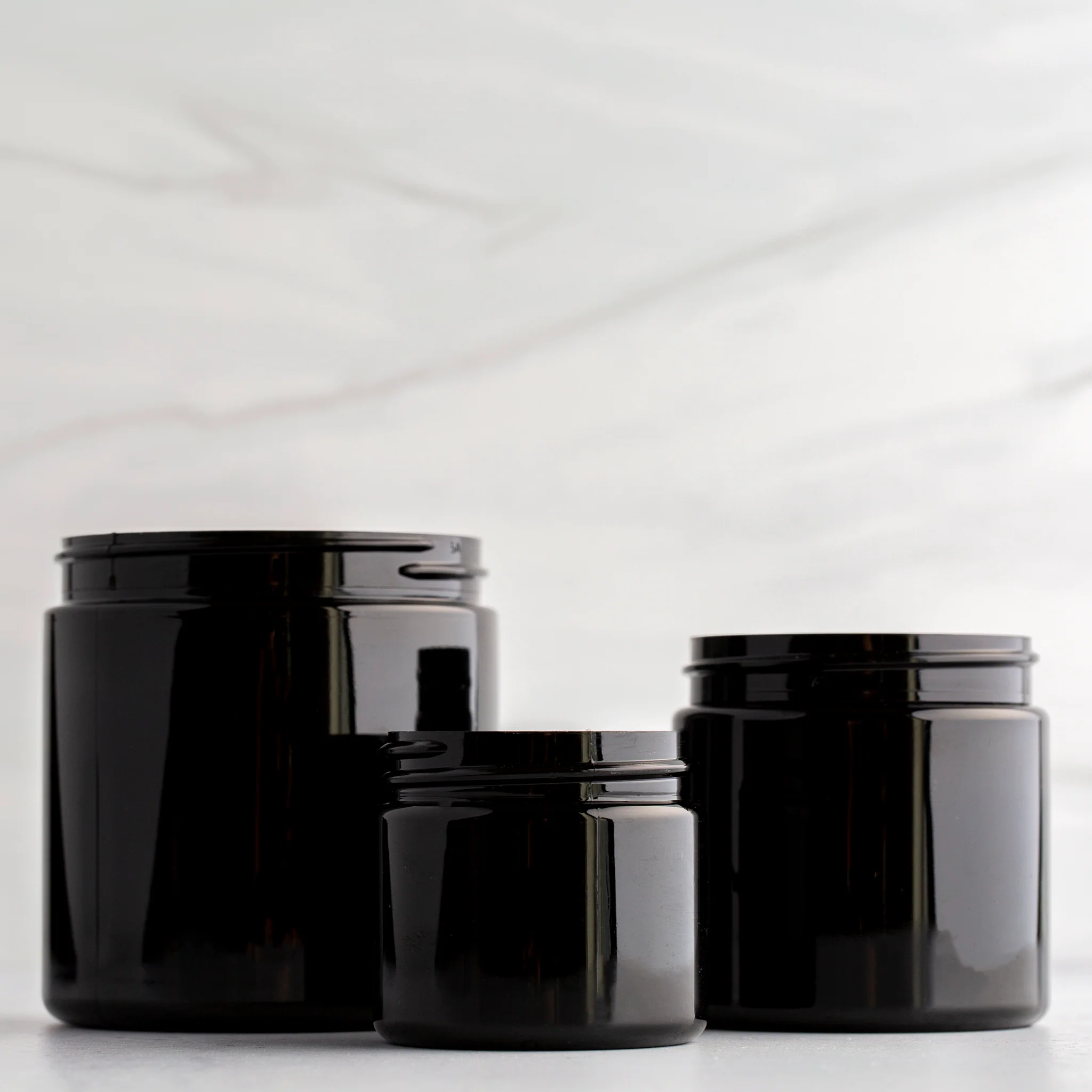 2 oz Black Straight Sided Jar with 48-400 Neck - Image 8