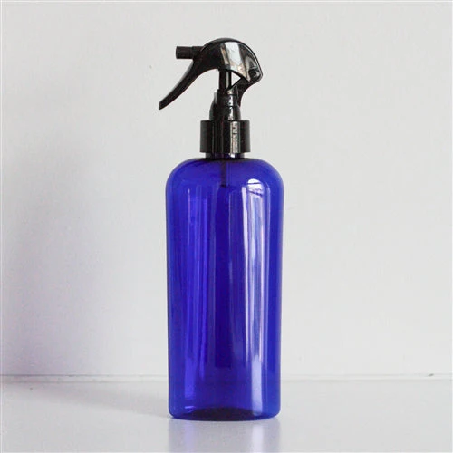 8 oz Blue PET Cosmo Oval with 24-410 Neck - Image 4