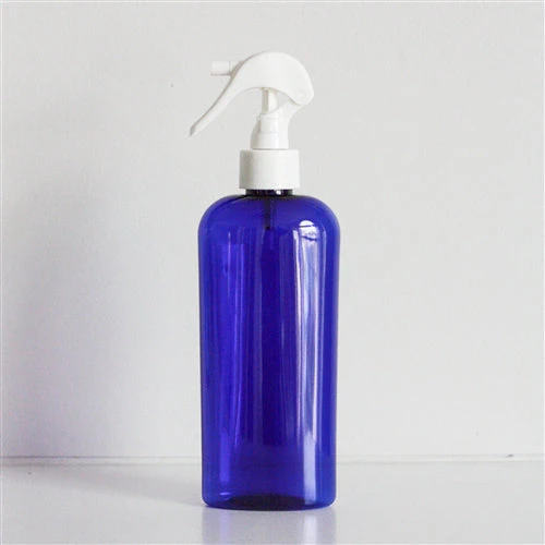 8 oz Blue PET Cosmo Oval with 24-410 Neck - Image 5