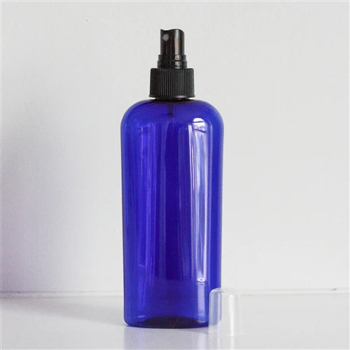8 oz Blue PET Cosmo Oval with 24-410 Neck - Image 6