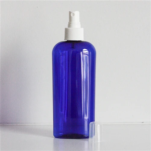 8 oz Blue PET Cosmo Oval with 24-410 Neck - Image 8