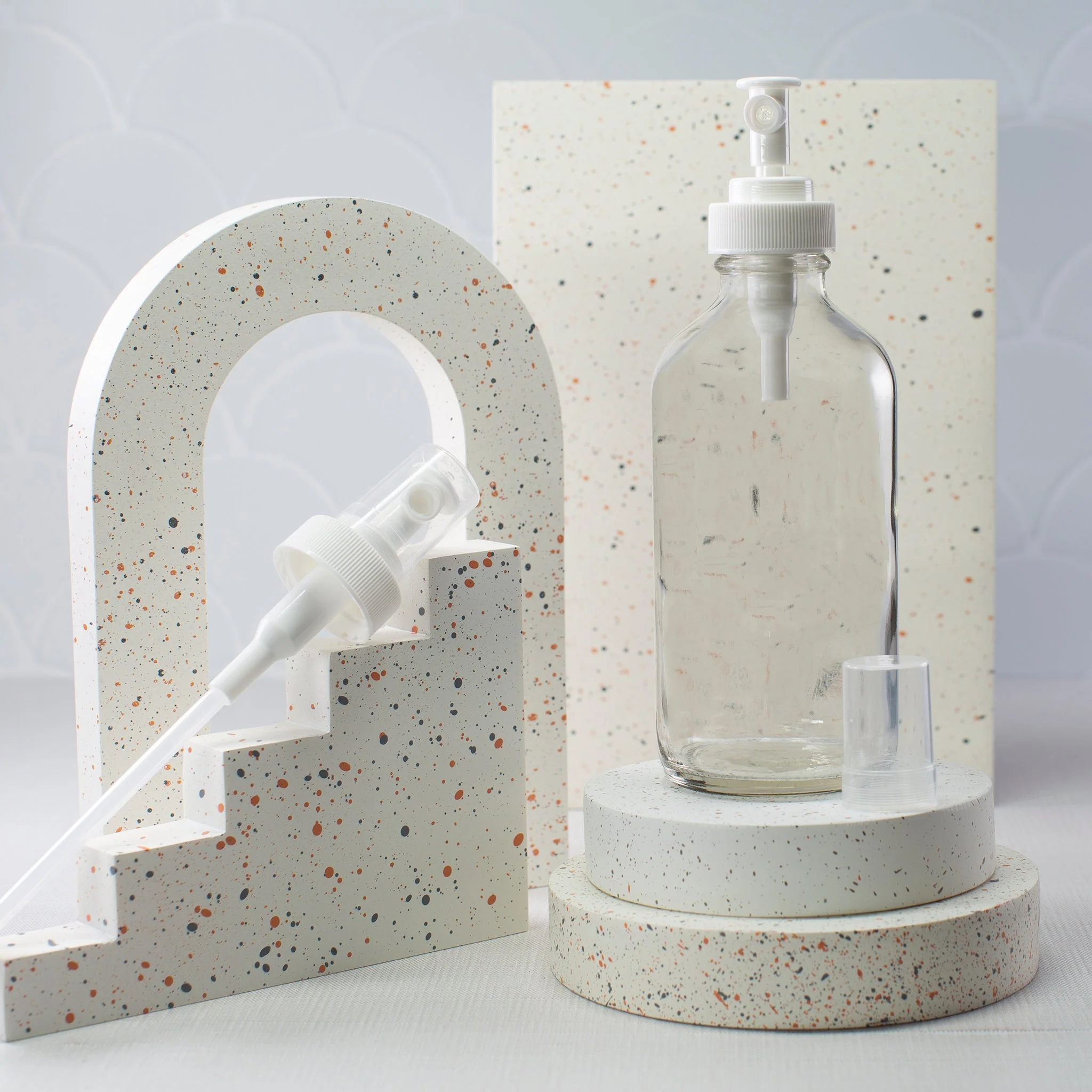 8 oz Clear Glass Bottle with 28-400 Neck - Image 6