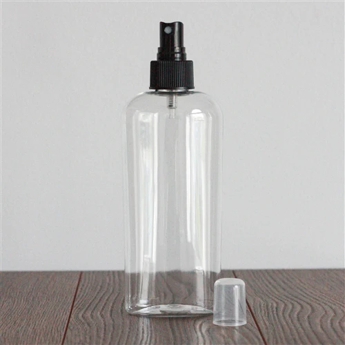8 oz Clear PET Cosmo Oval with 24-410 Neck - Image 6