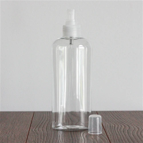 8 oz Clear PET Cosmo Oval with 24-410 Neck - Image 7