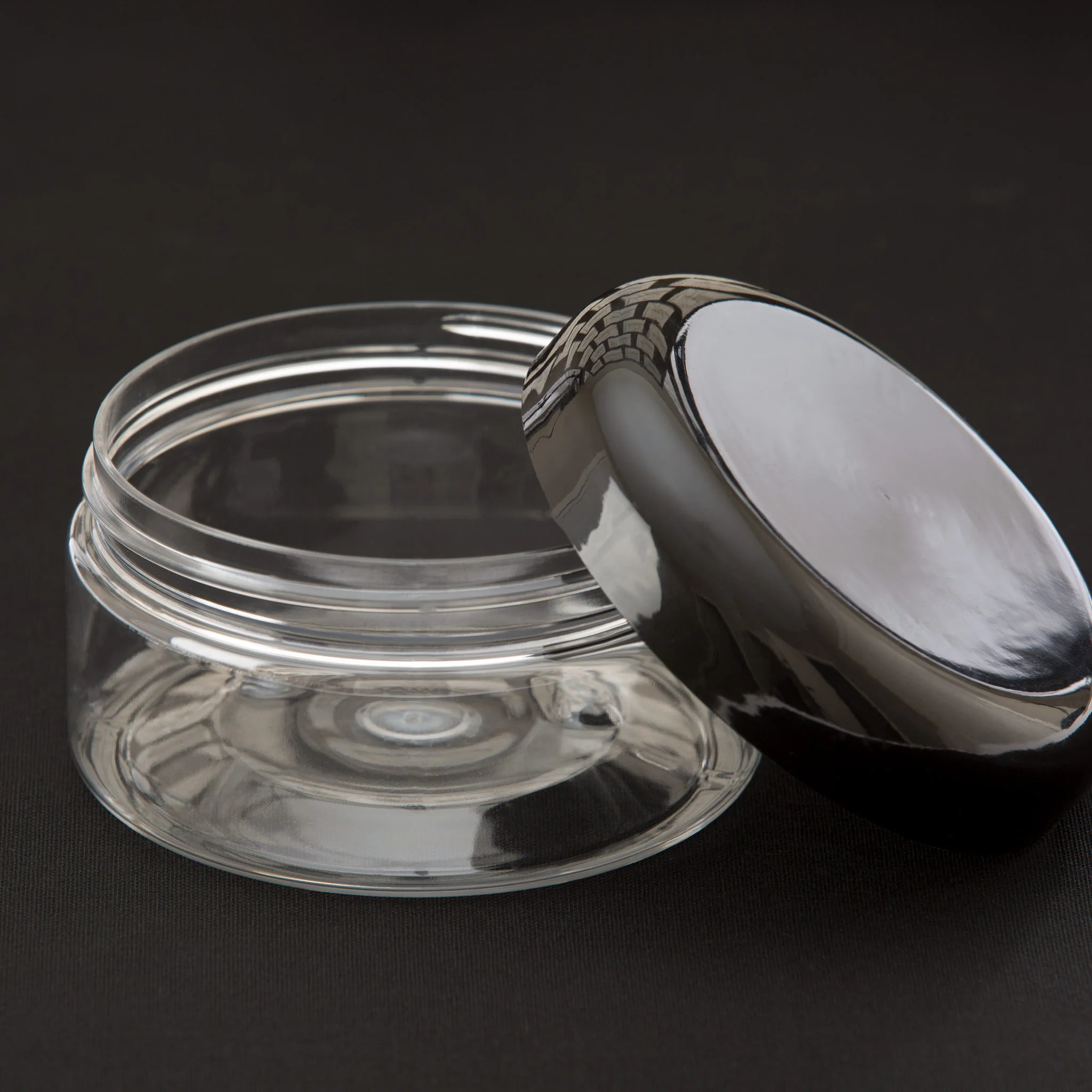 8 oz Clear Shallow Jar with 89-400 Neck - Image 2