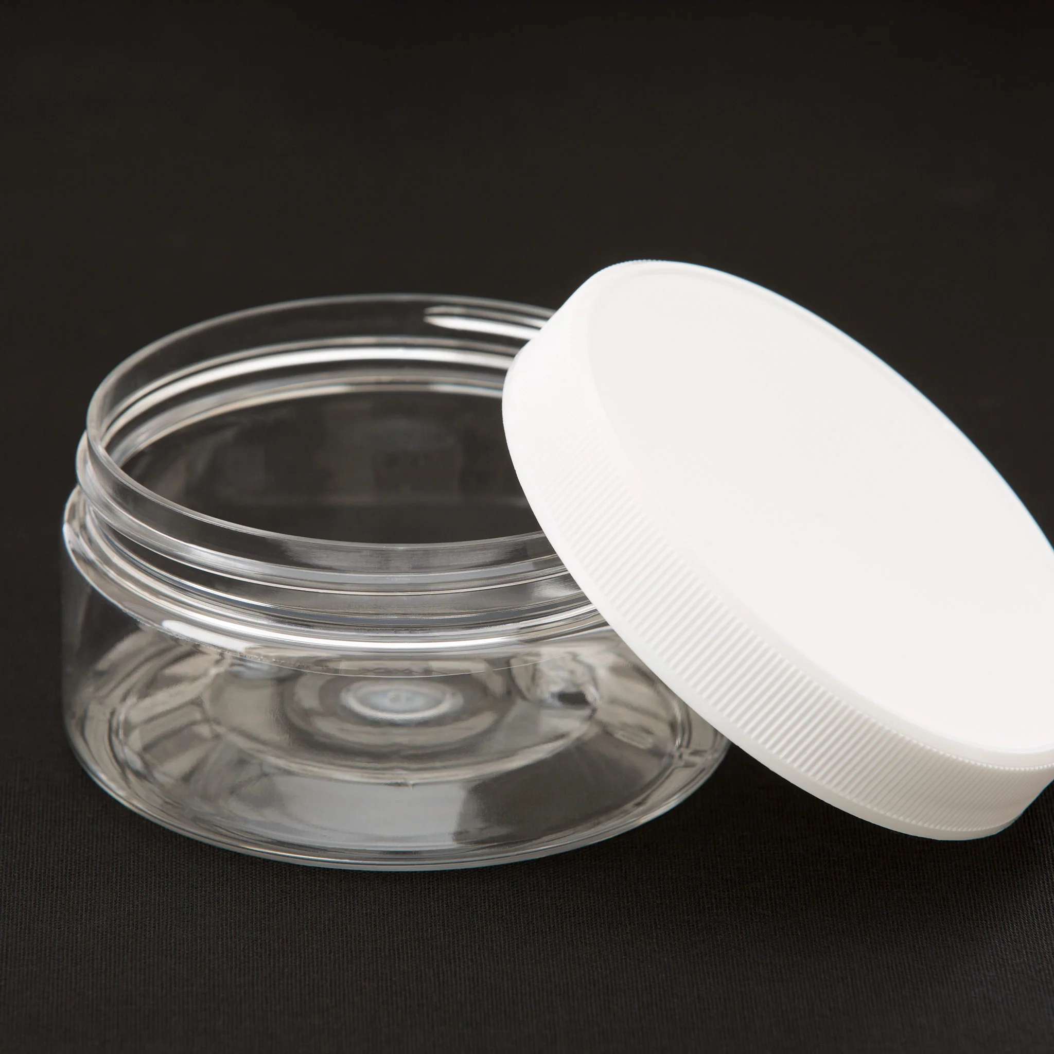 8 oz Clear Shallow Jar with 89-400 Neck - Image 4