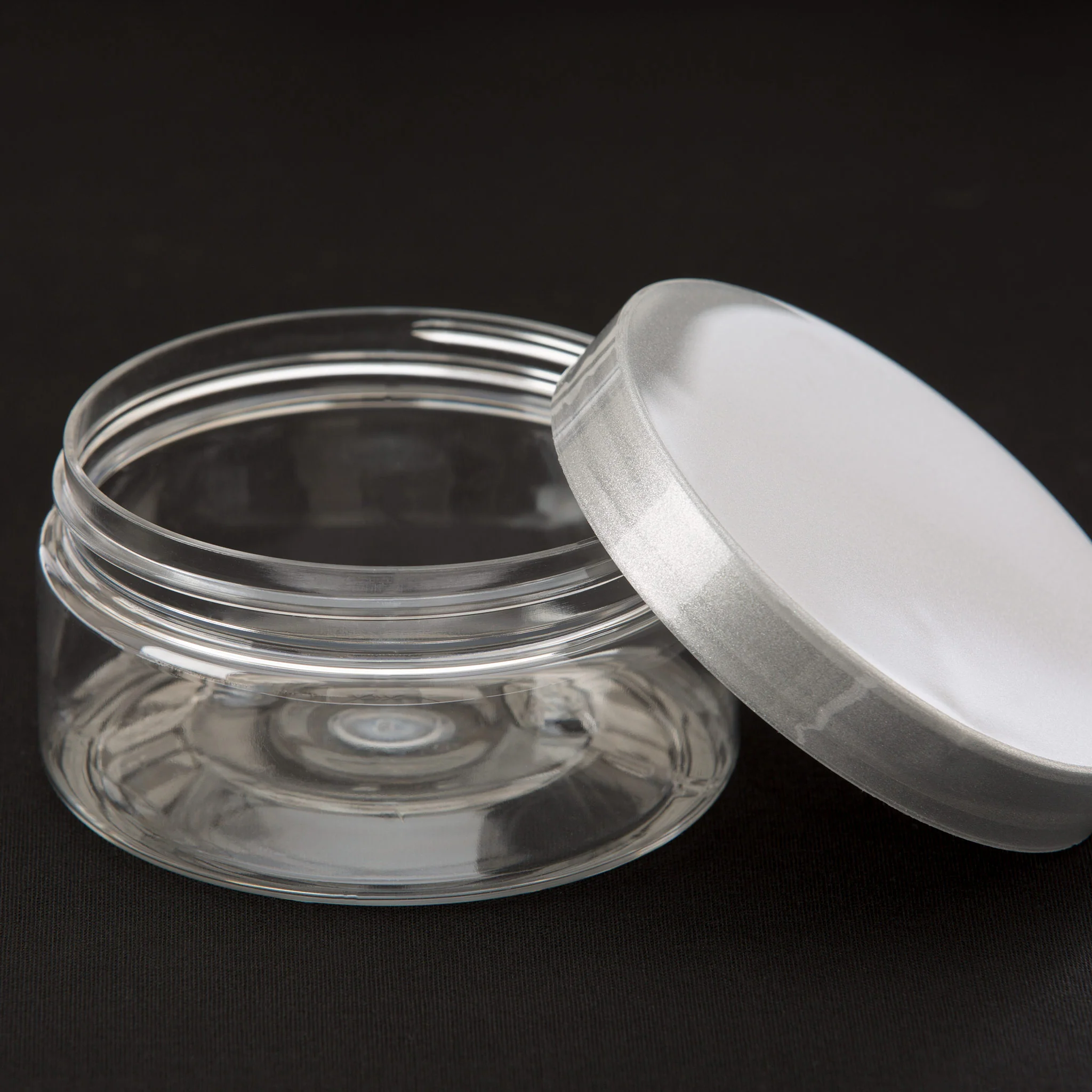 8 oz Clear Shallow Jar with 89-400 Neck - Image 5