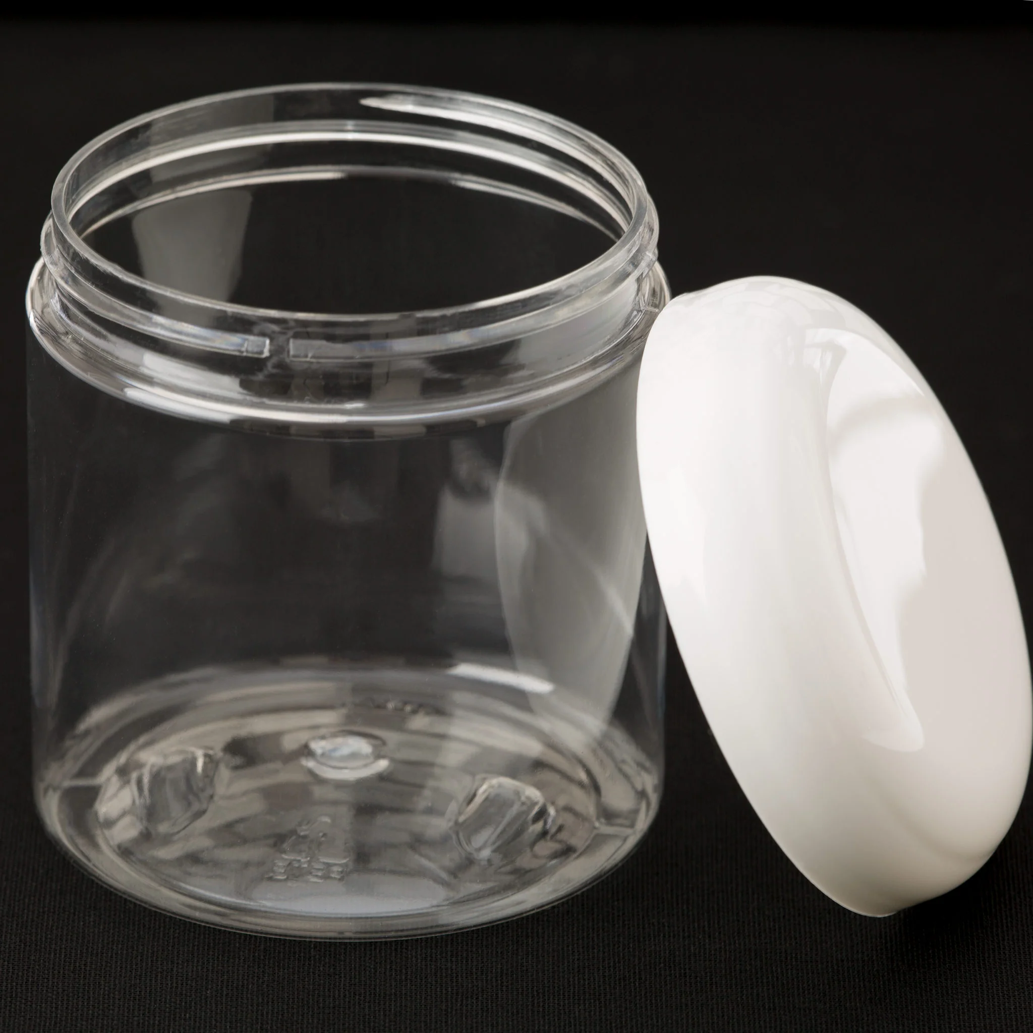 8 oz Clear Straight Sided Jar with 70-400 Neck - Image 2