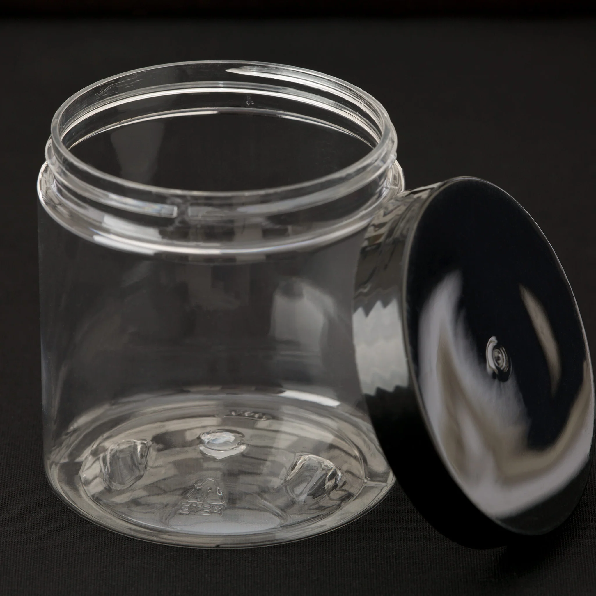 8 oz Clear Straight Sided Jar with 70-400 Neck - Image 3