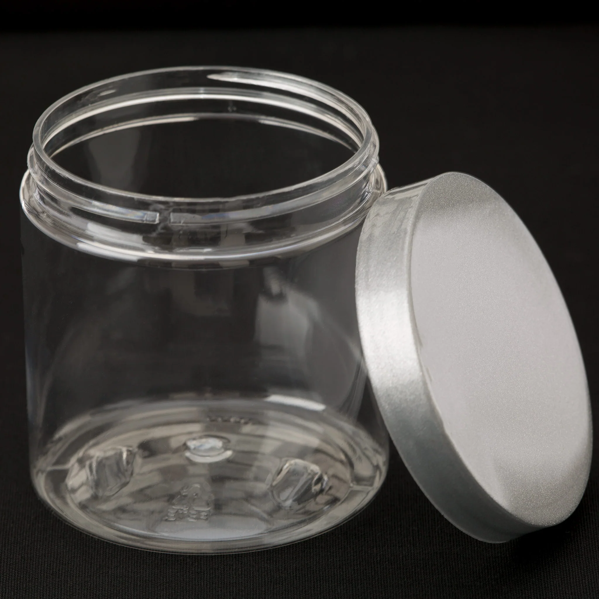 8 oz Clear Straight Sided Jar with 70-400 Neck - Image 5