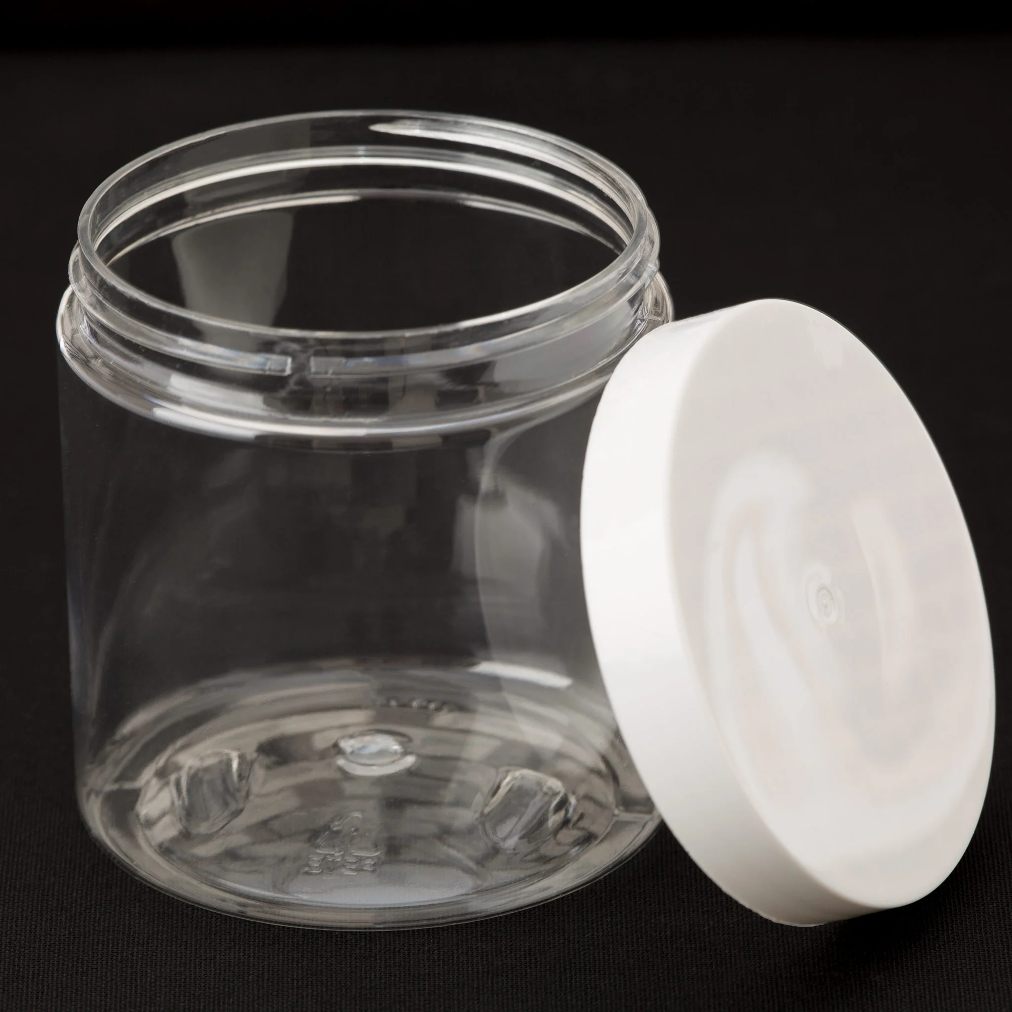 8 oz Clear Straight Sided Jar with 70-400 Neck - Image 6