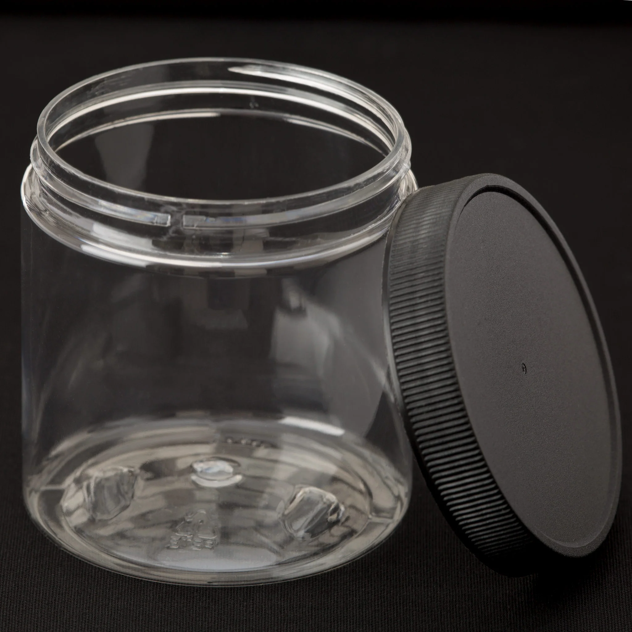 8 oz Clear Straight Sided Jar with 70-400 Neck - Image 7