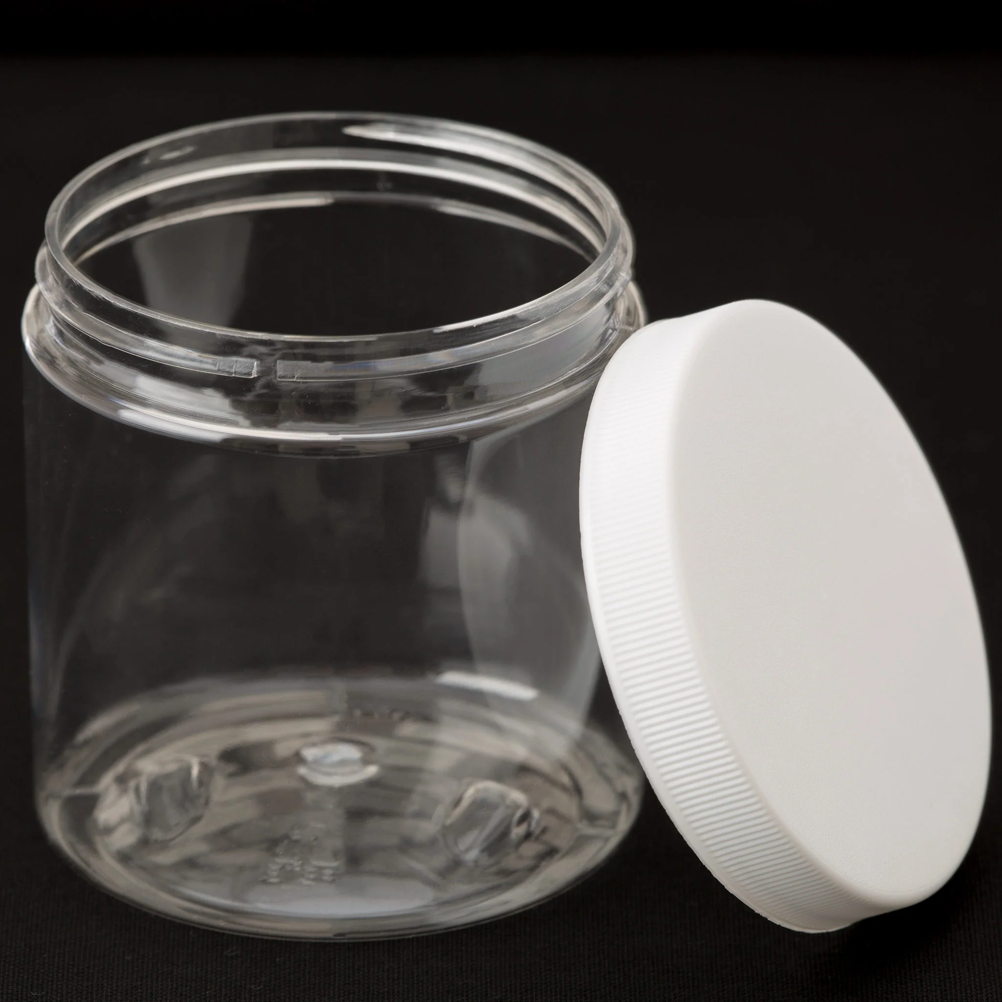 8 oz Clear Straight Sided Jar with 70-400 Neck - Image 8