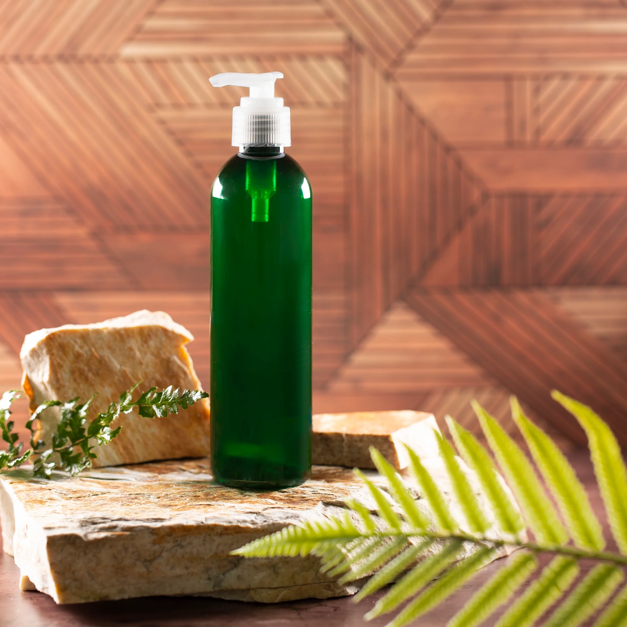8 oz Green PET Bullet Bottle with 24-410 Neck - Image 13