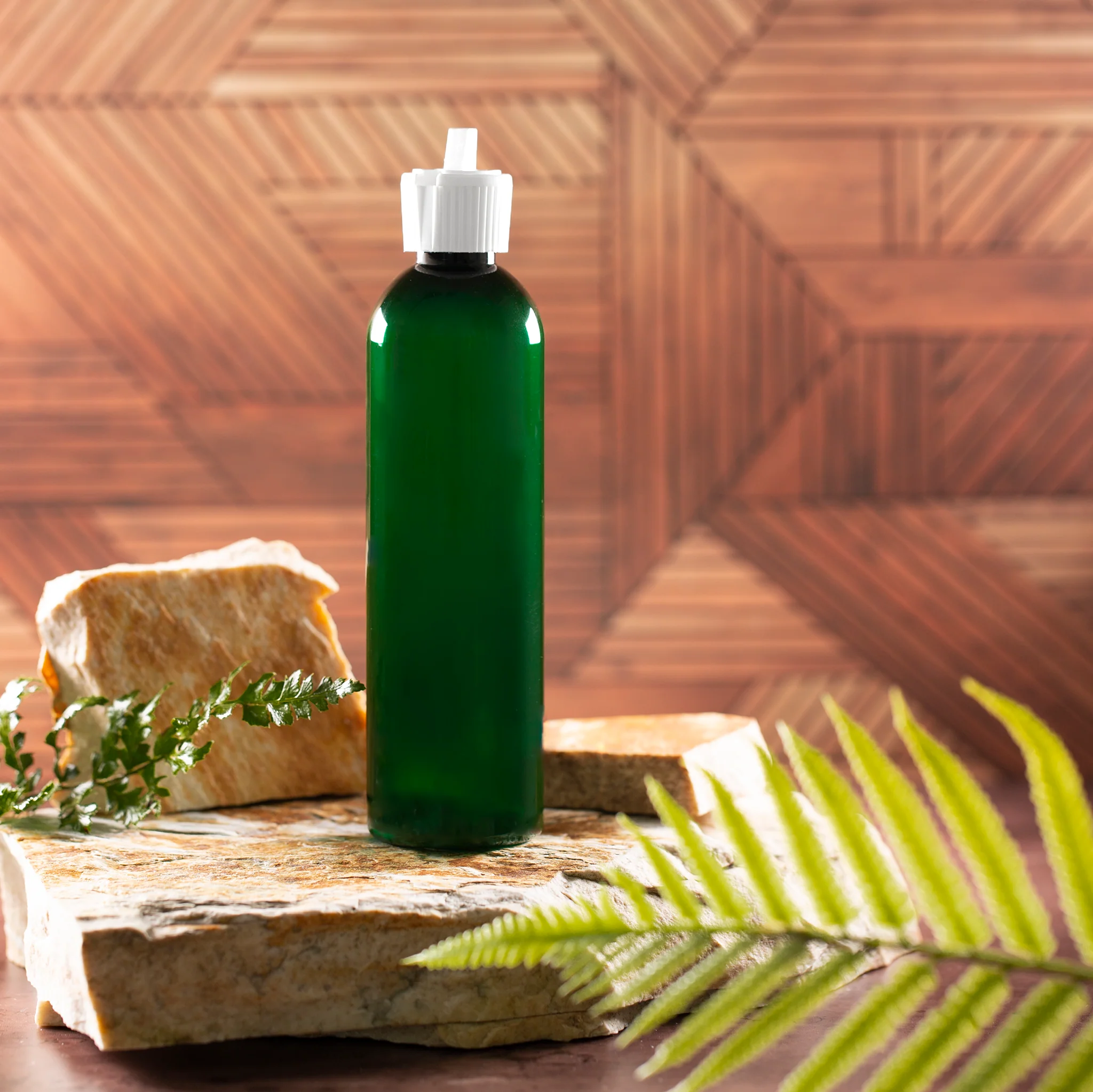 8 oz Green PET Bullet Bottle with 24-410 Neck - Image 15