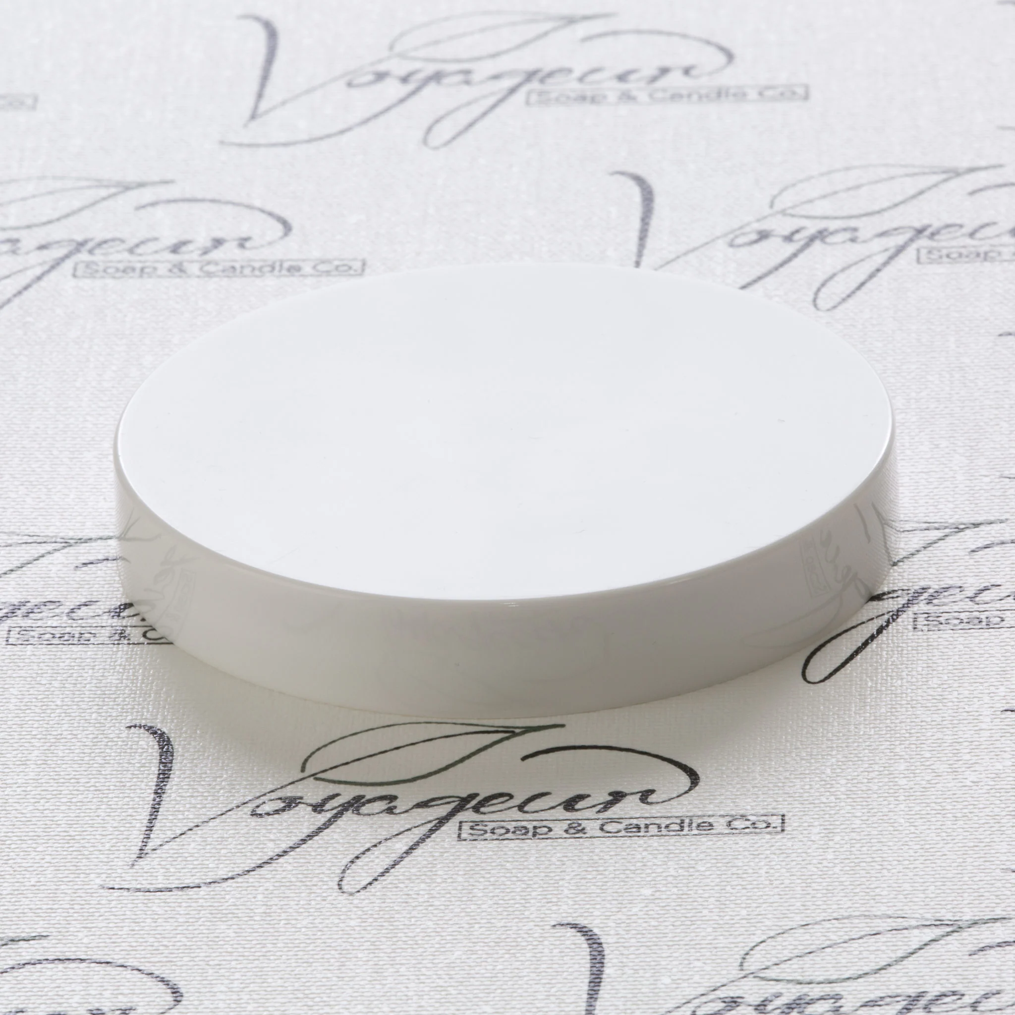 89-400 White Flat Gloss Smooth Cap with PS-22 Liner - Image 2