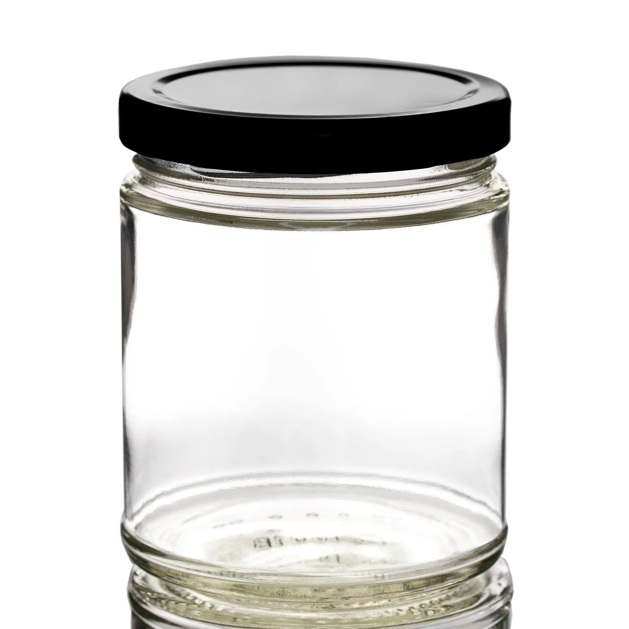 9 oz Clear Glass Jar with 70mm Lug Neck - Image 6