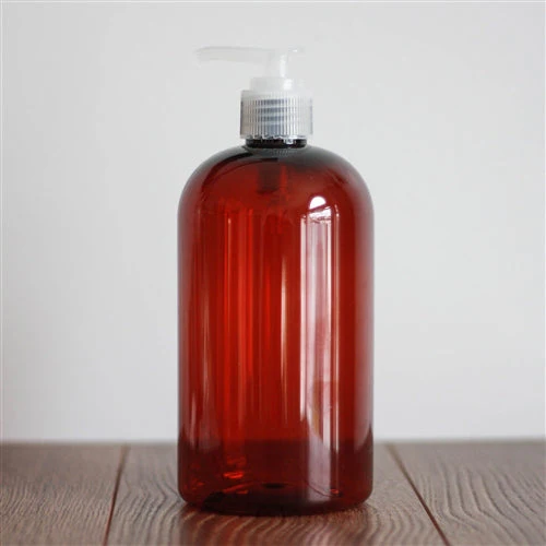 16 oz Amber PET Boston Round with 24-410 Neck - Image 12