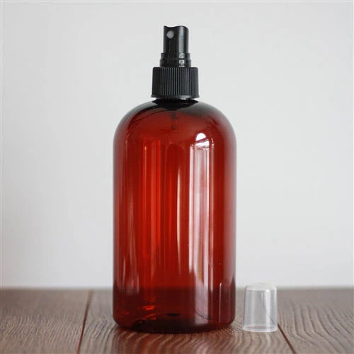 16 oz Amber PET Boston Round with 24-410 Neck - Image 6