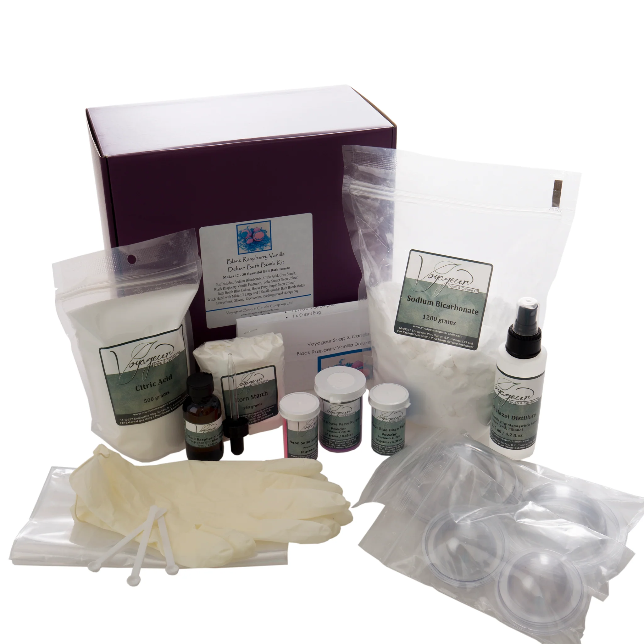 Black Raspberry Vanilla Deluxe Bath Bomb Kit - Image 2