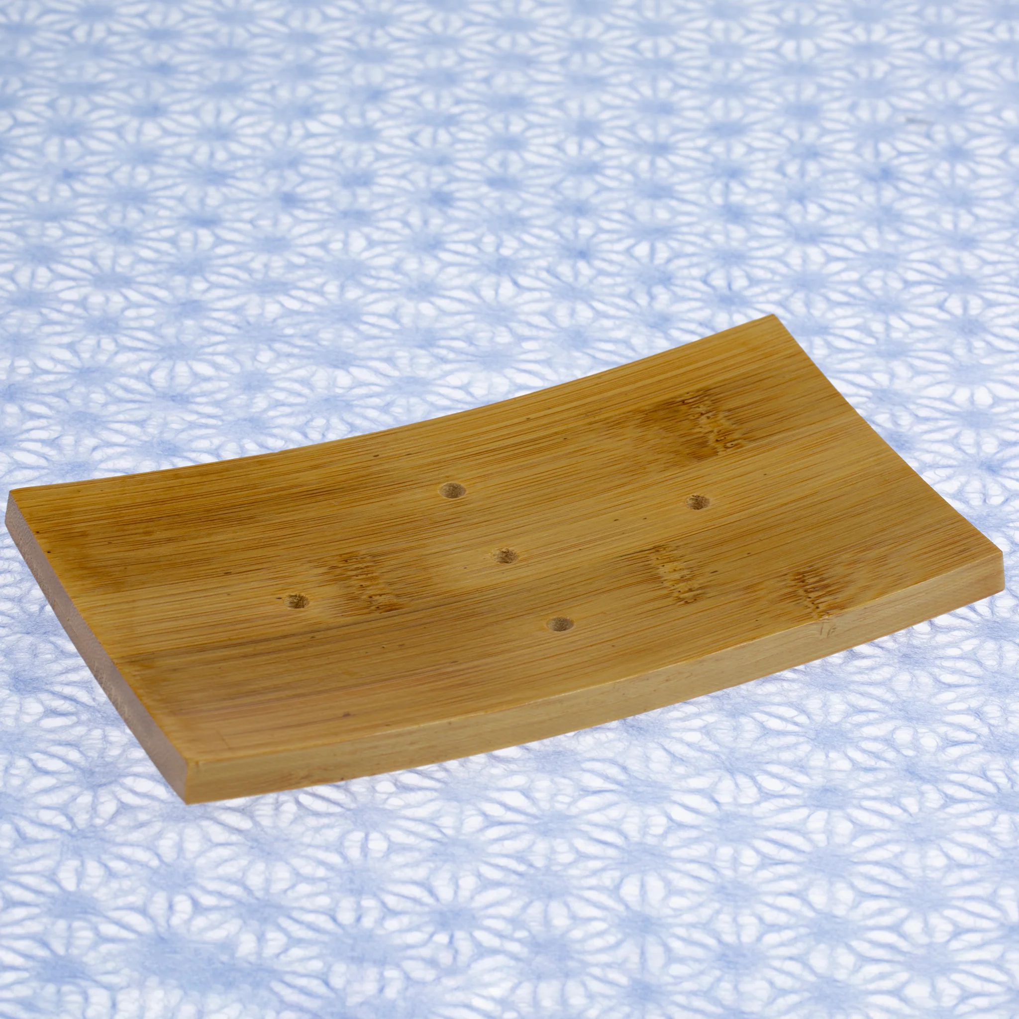 Curved Bamboo Soap Dish - Image 2
