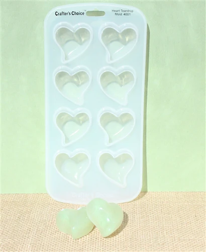Heart Teardrop Silicone Soap Mold - Image 2