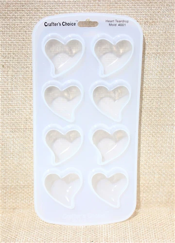Heart Teardrop Silicone Soap Mold - Image 3